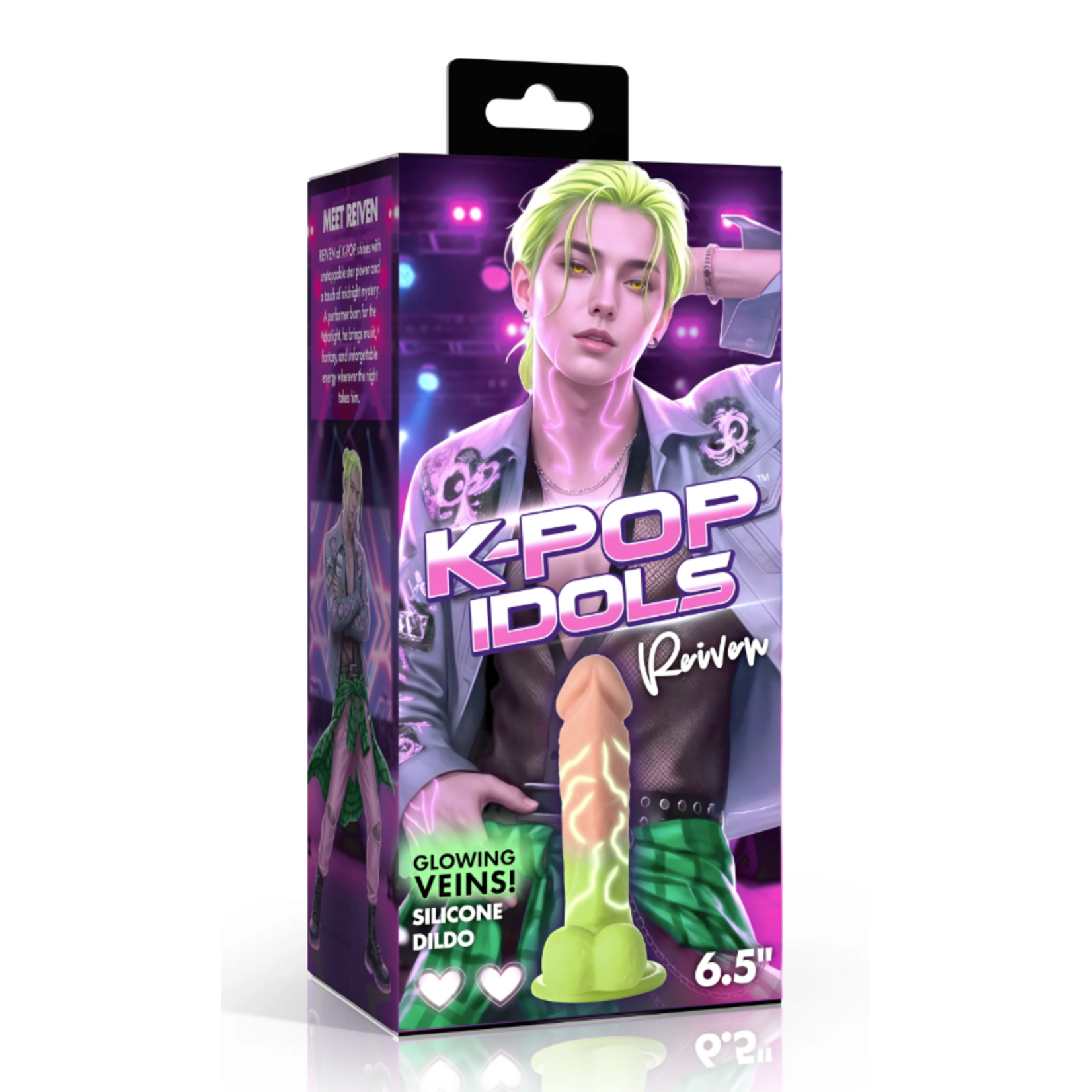 K-Pop Idols Reiven Silicone Dildo With Balls