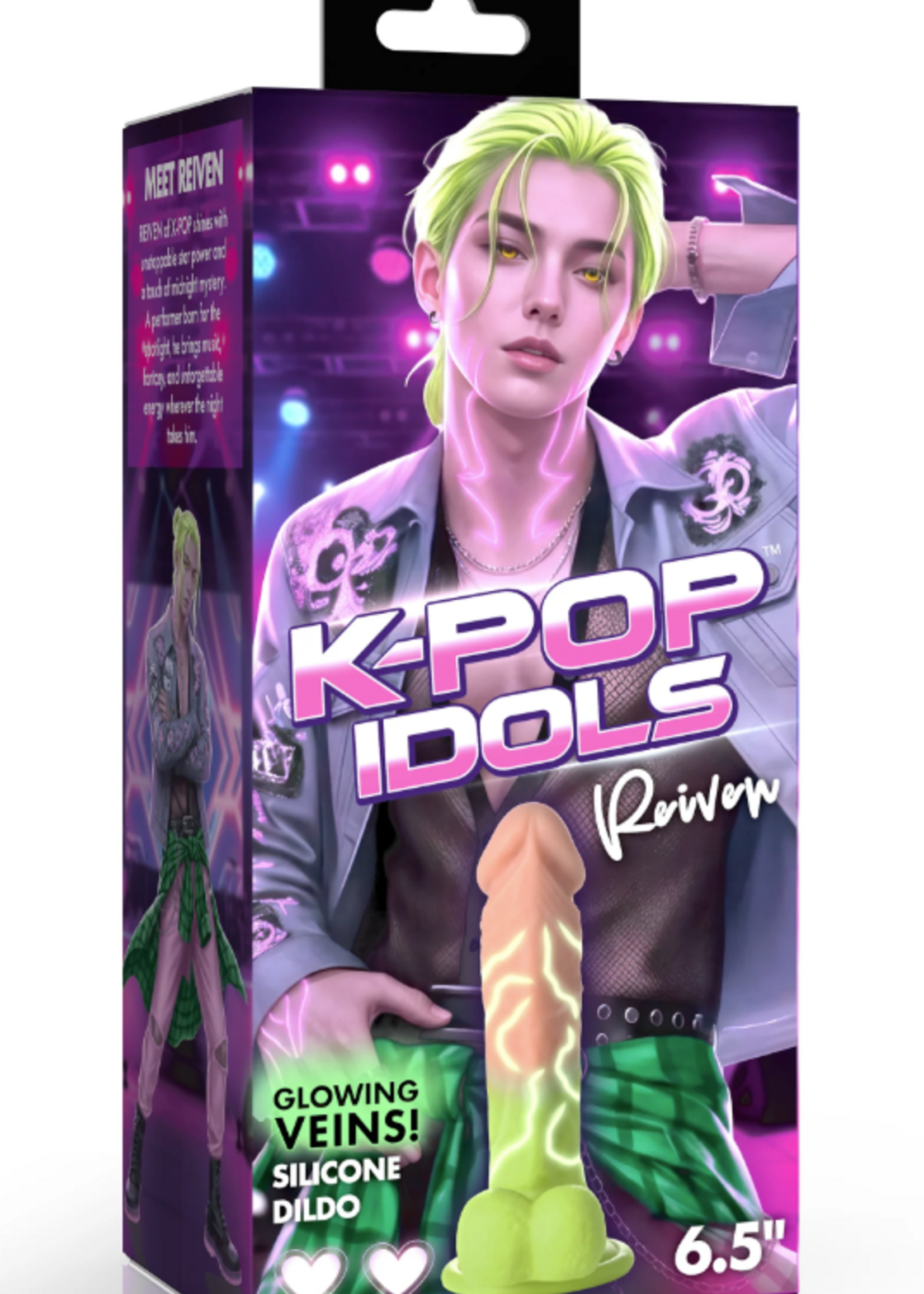 K-Pop Idols Reiven Silicone Dildo With Balls