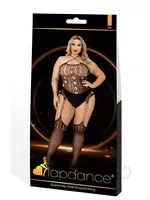 LapDance Suspender Hose Bodystocking - Curvy Queen Size