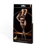LapDance 2pc Crop Top & Garter Hose Set - O/S