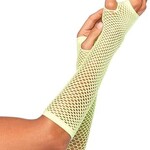 Leg Avenue Leg Avenue Triangle Net Finglerless Gloves - OS - Neon Green