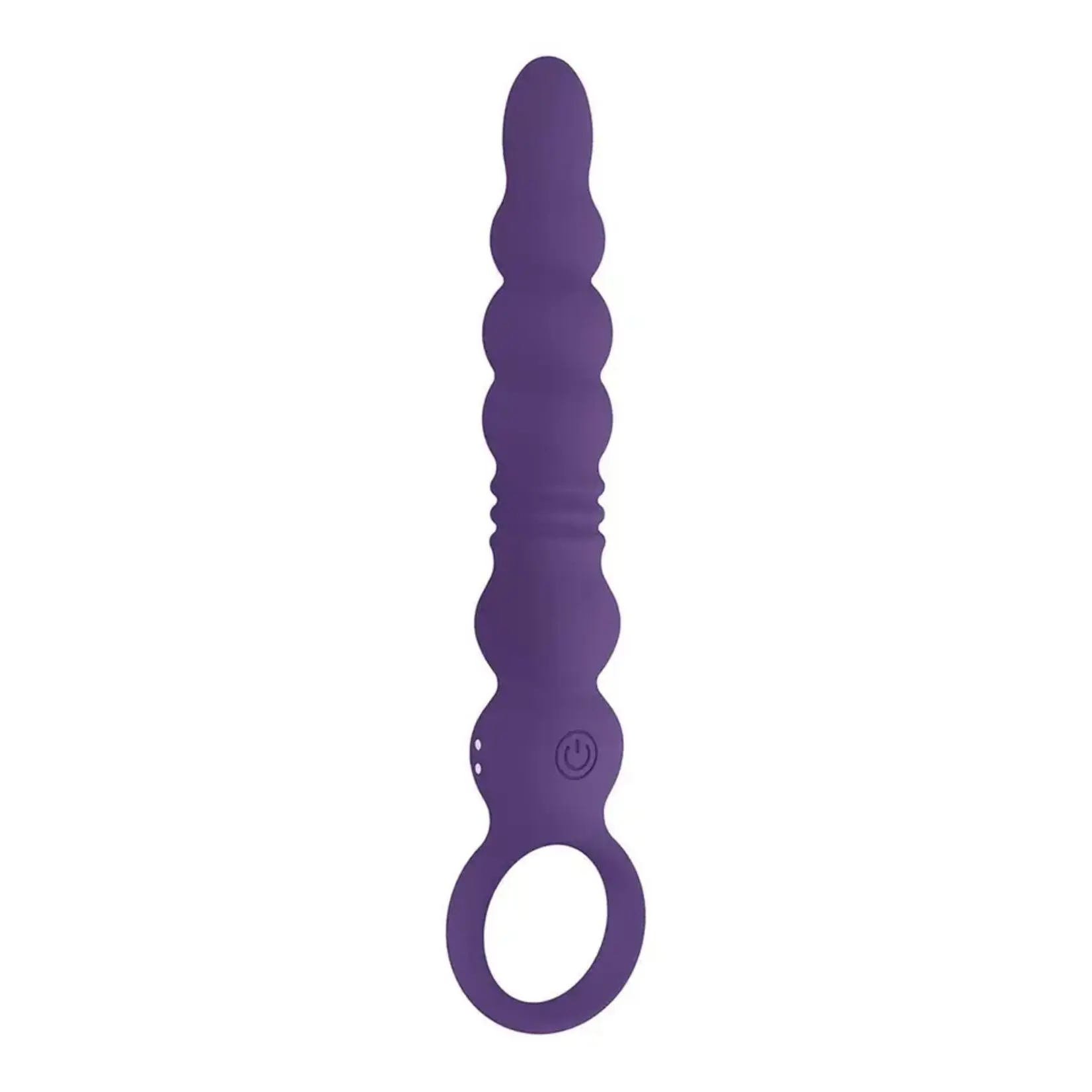 NassToys Vibrating ButtFuc Thrusting Rechargeable Silicone Anal Wand - Purple