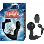 NassToys Atomic Inflatable P-Spot Vibe Black