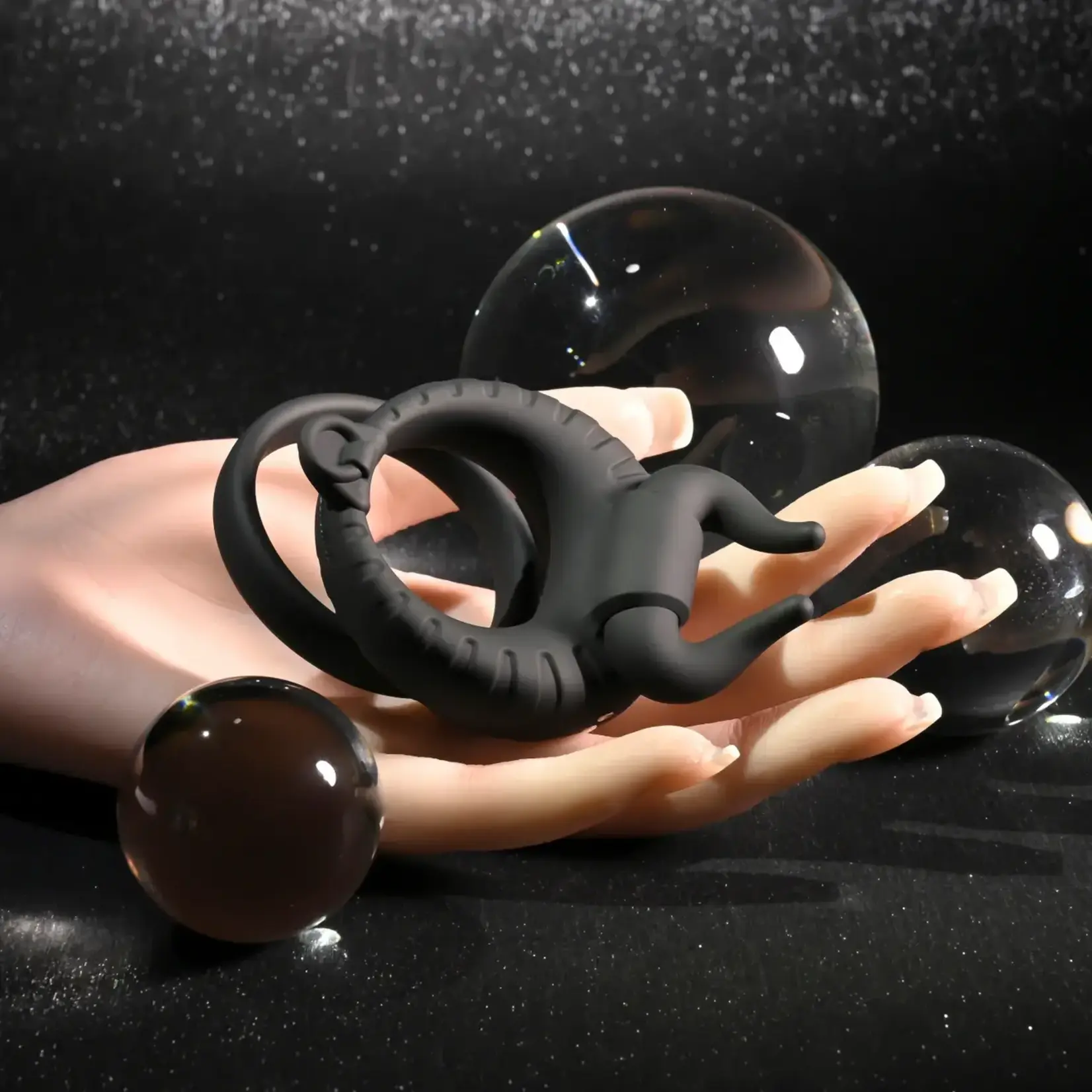 Zero Tolerance Zero Tolerance Raging Bull Rechargeable Silicone Dual Cock Ring - Black