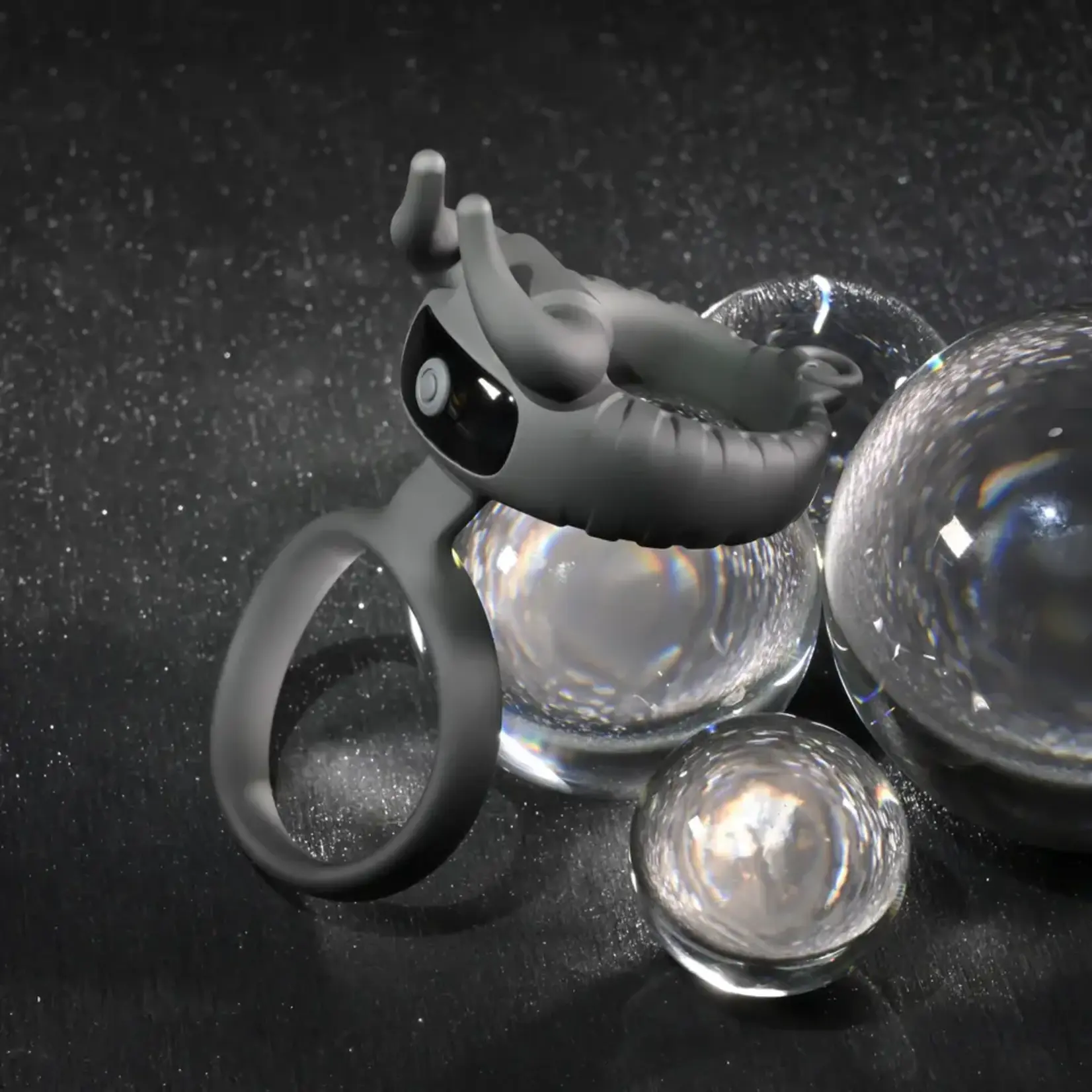 Zero Tolerance Zero Tolerance Raging Bull Rechargeable Silicone Dual Cock Ring - Black