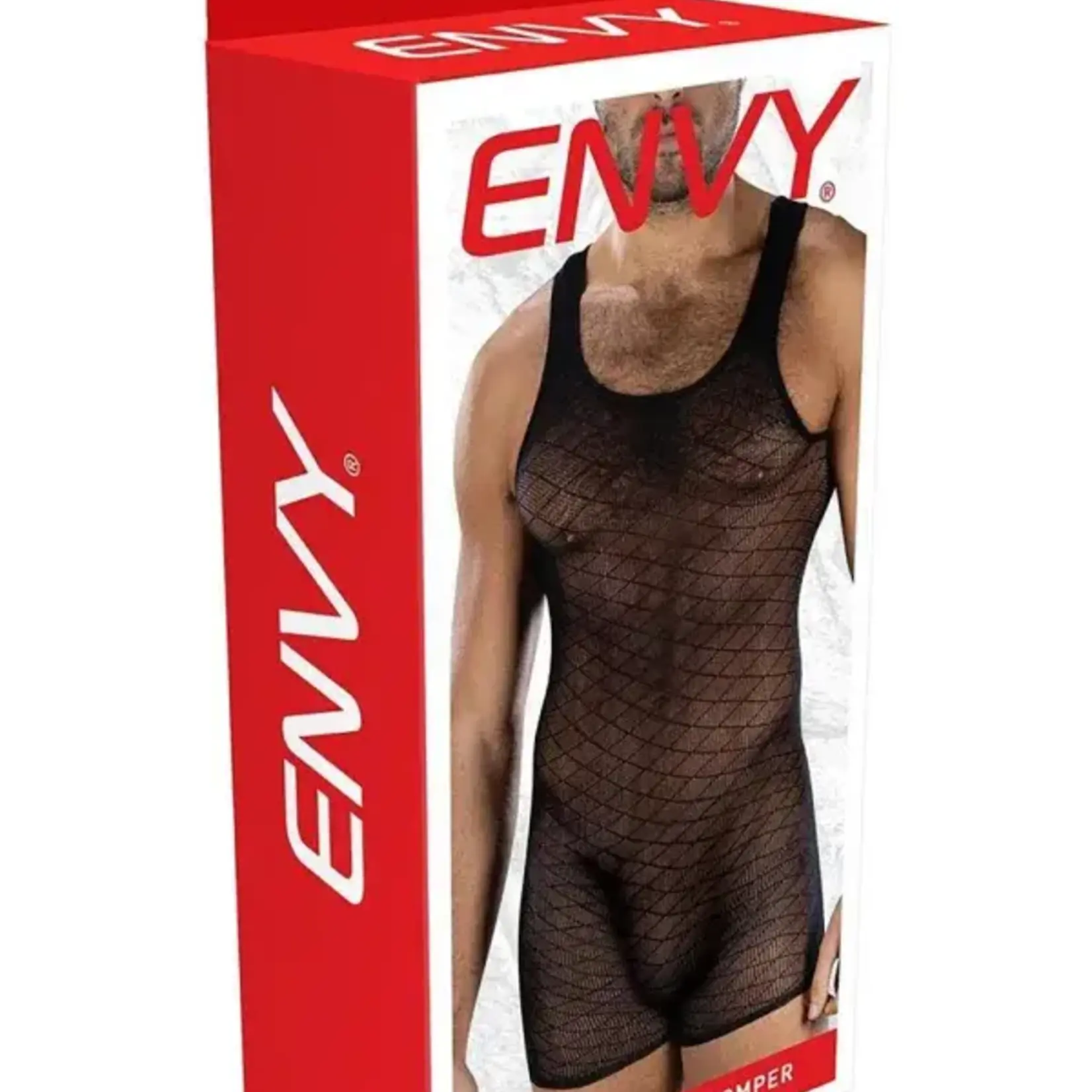 Envy Envy Menswear Diamond Knight Romper - OS - Black
