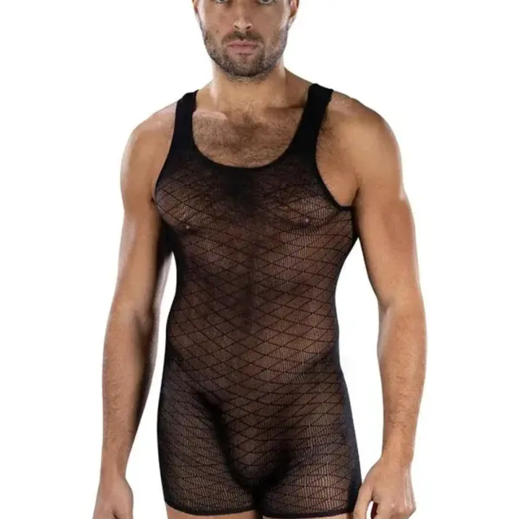 Envy Envy Menswear Diamond Knight Romper - OS - Black