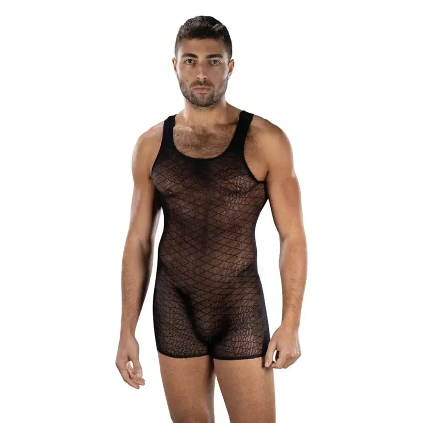 Envy Envy Menswear Diamond Knight Romper - OS - Black