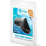 B-Vibe B-Vibe Flex Ring Shaft Silicone Cock Ring and Ball Stretcher - Black