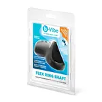 B-Vibe B-Vibe Flex Ring Shaft Silicone Cock Ring and Ball Stretcher - Black