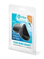 B-Vibe B-Vibe Flex Ring Shaft Silicone Cock Ring and Ball Stretcher - Black