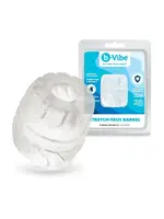 B-Vibe B-Vibe Stretch Tech Barrel Ultra Stretchy Cock Ring - Clear