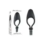 Zero Tolerance Zero Tolerance Perfect Fit Rechargeable Silicone Vibrating Adjustable Cock Tie - Black
