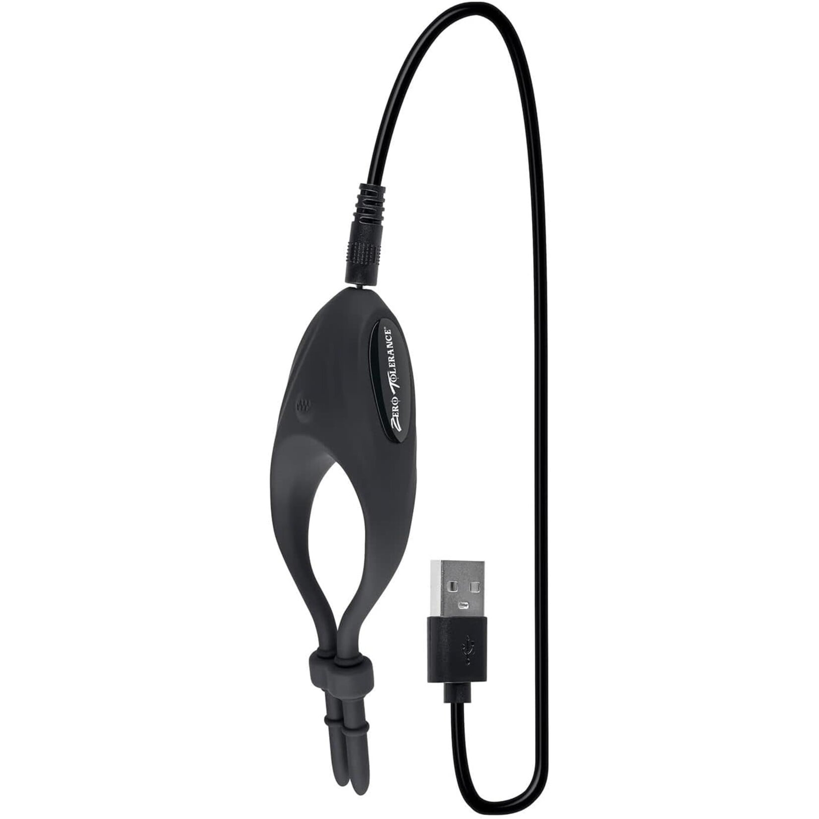 Zero Tolerance Zero Tolerance Perfect Fit Rechargeable Silicone Vibrating Adjustable Cock Tie - Black