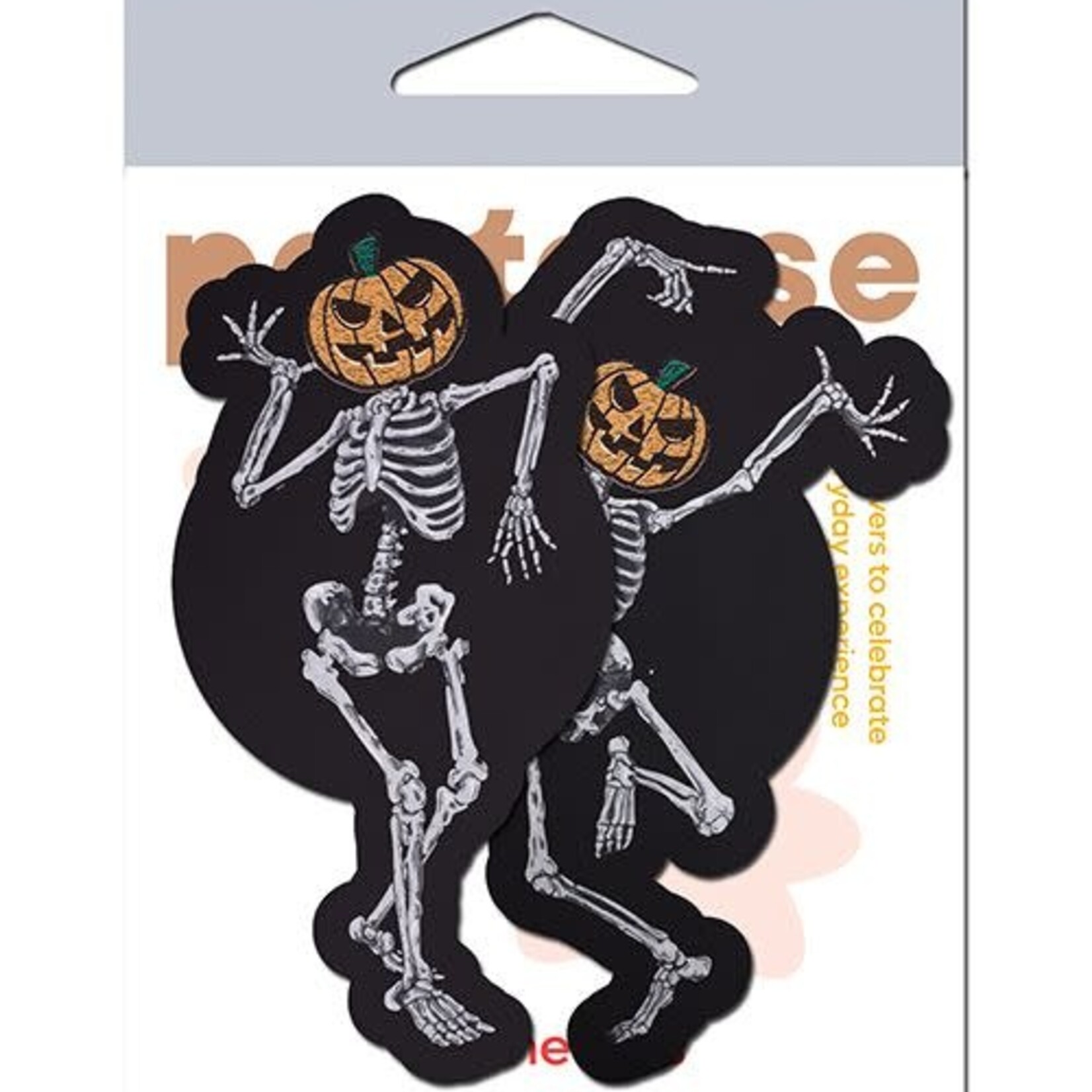 Pastease Pastease Halloween Dancing Skeletons - Black O/S
