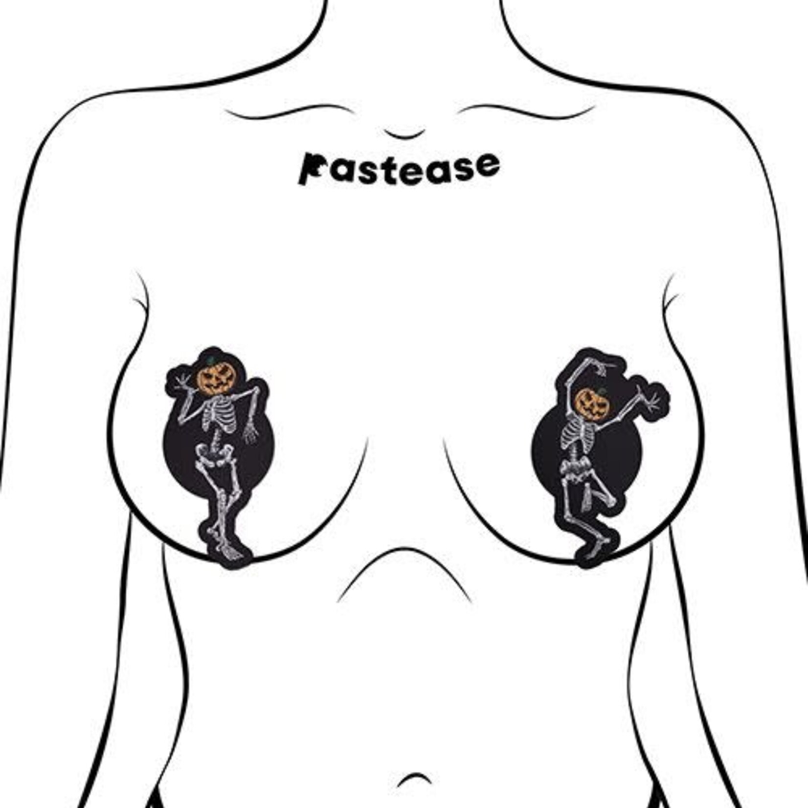 Pastease Pastease Halloween Dancing Skeletons - Black O/S