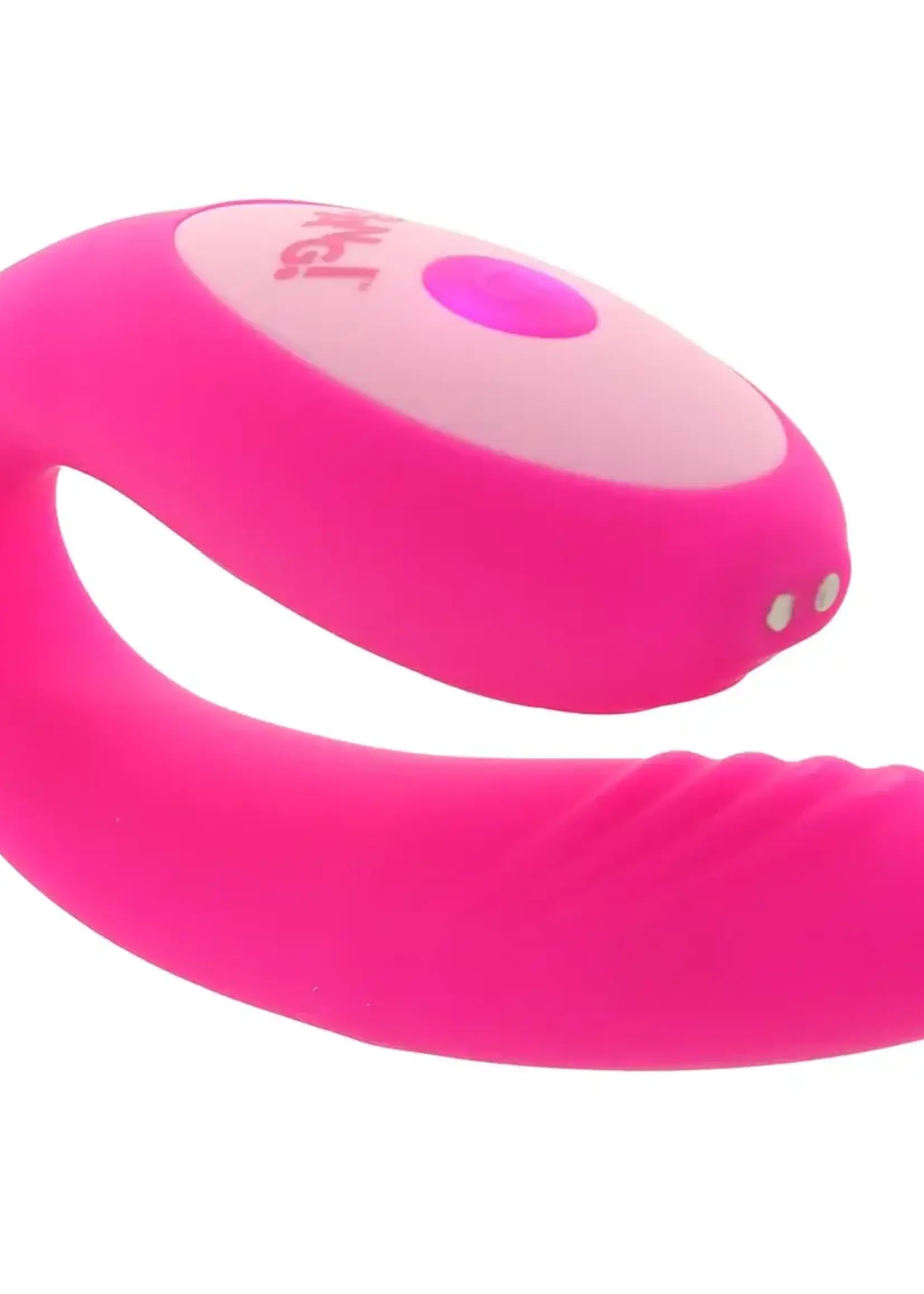XR Brands Bang Bang! Gyrating G-Spot Rechargeable Silicone Dual Stimulating Vibrator with Remote