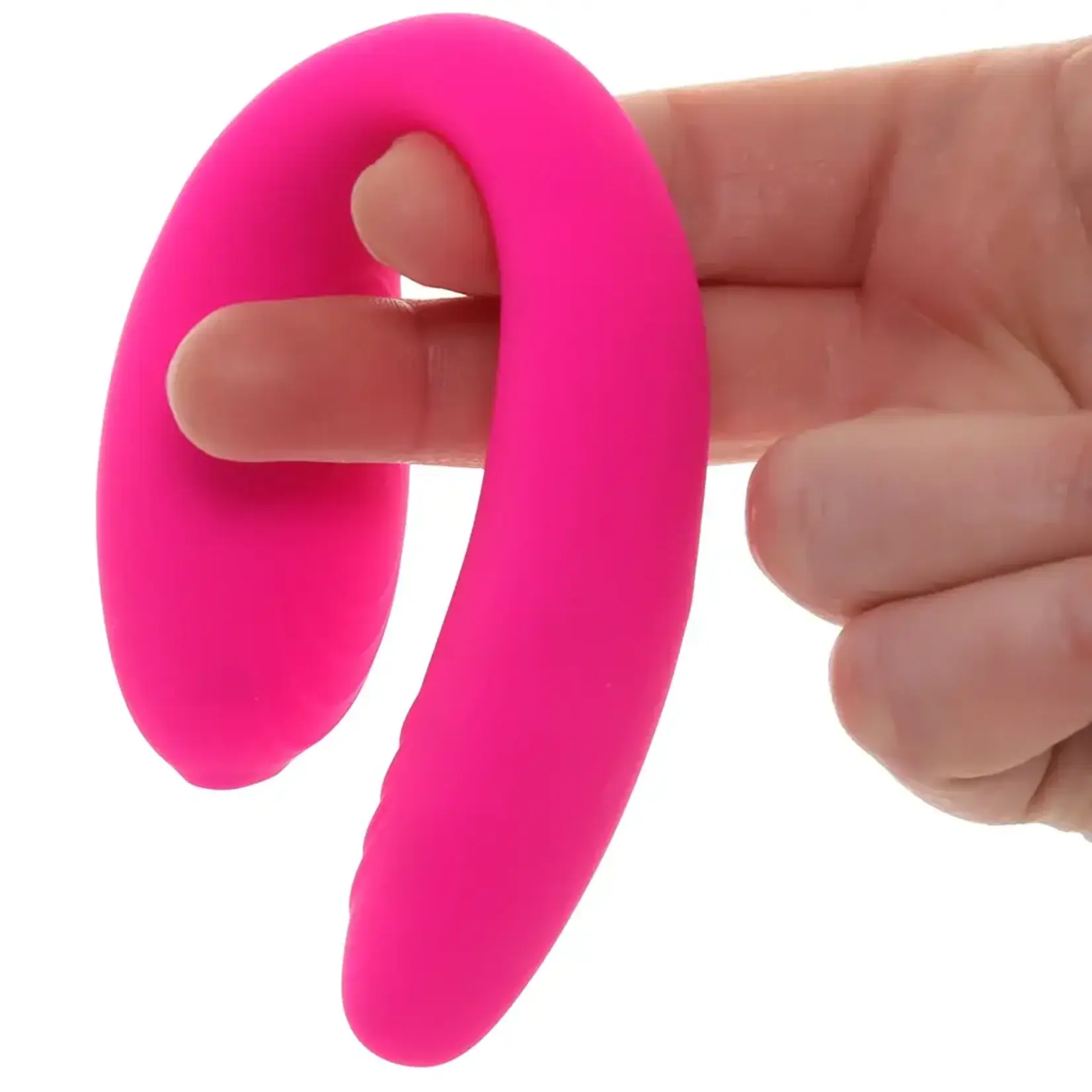 XR Brands Bang Bang! Gyrating G-Spot Rechargeable Silicone Dual Stimulating Vibrator with Remote
