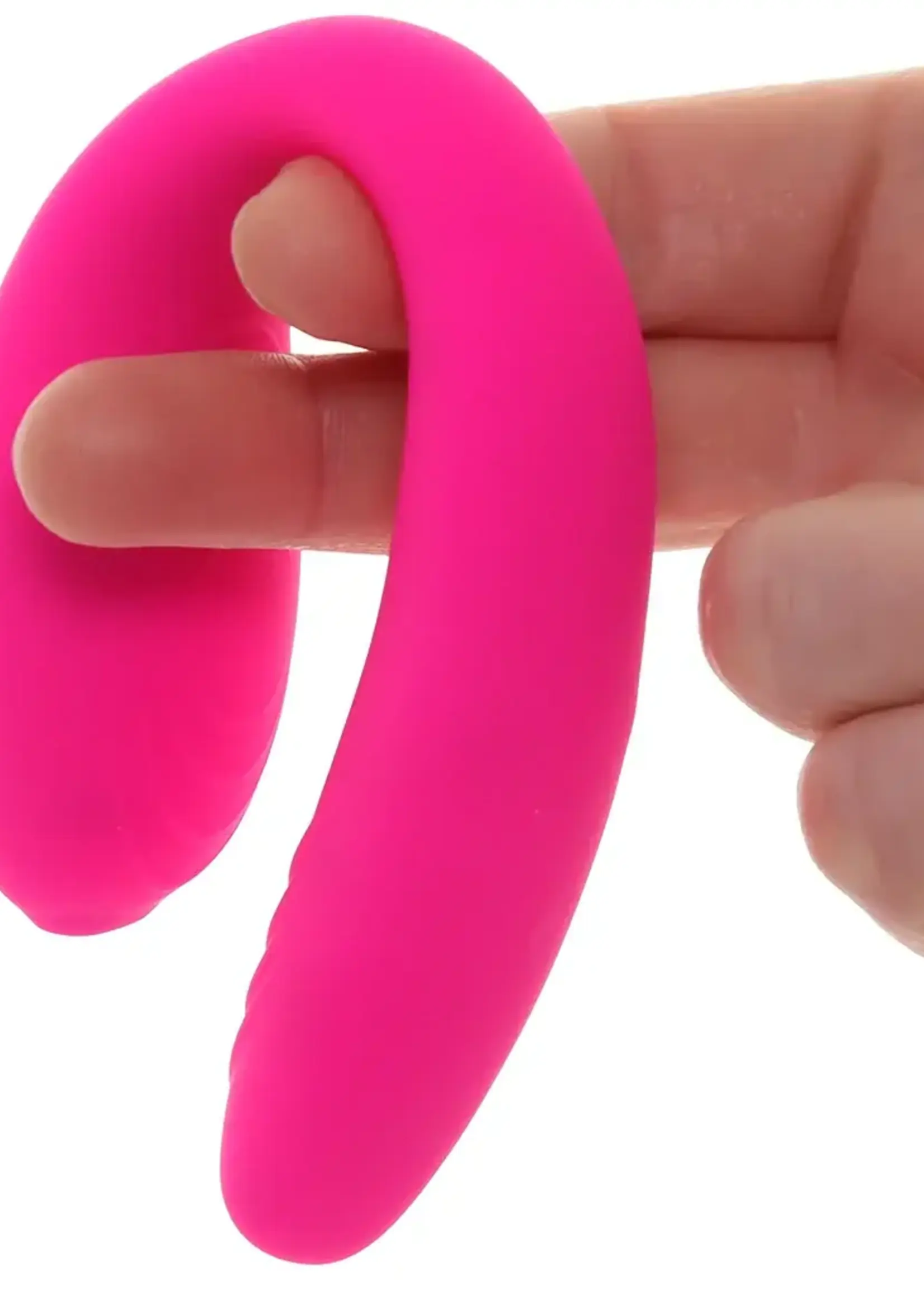 XR Brands Bang Bang! Gyrating G-Spot Rechargeable Silicone Dual Stimulating Vibrator with Remote