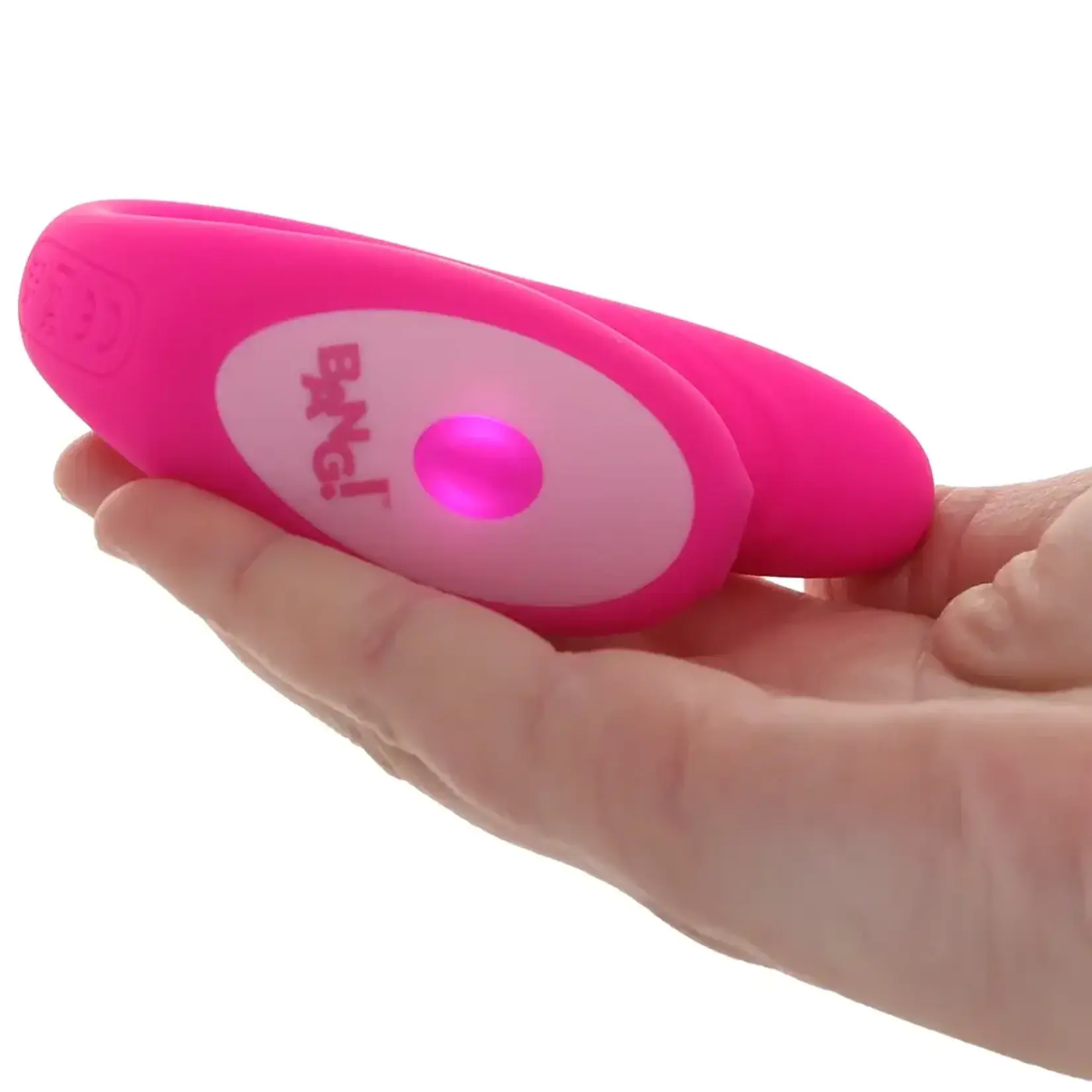 XR Brands Bang Bang! Gyrating G-Spot Rechargeable Silicone Dual Stimulating Vibrator with Remote