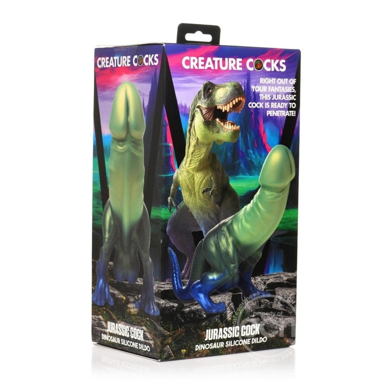 XR Brands Creature Cocks Creature Cocks Jurassic Cock Dinosaur Silicone Dildo