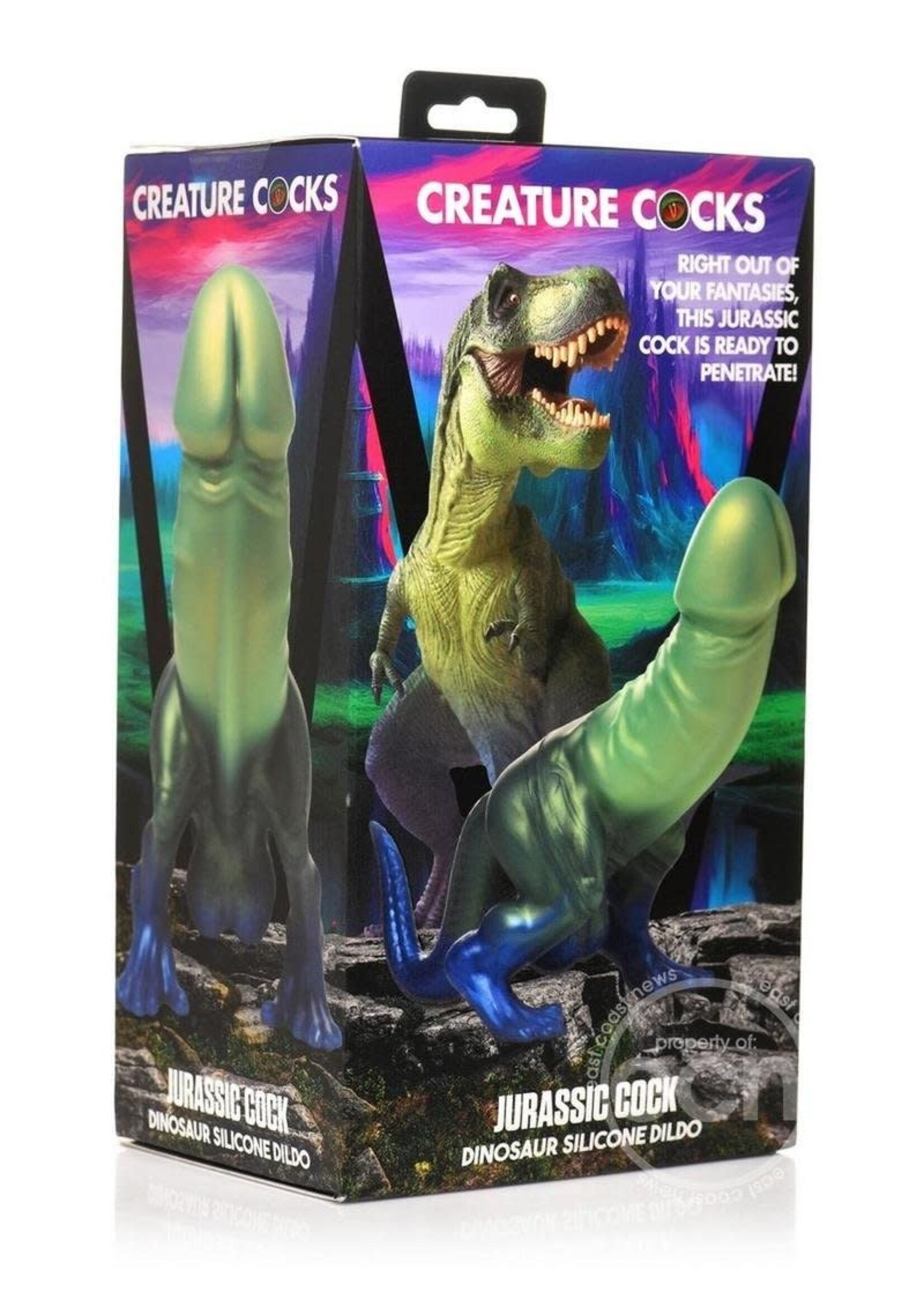 XR Brands Creature Cocks Creature Cocks Jurassic Cock Dinosaur Silicone Dildo