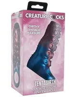 XR Brands Creature Cocks Creature Cock Tentagirth Tentacle Silicone Penis Enhancer - Red/Blue