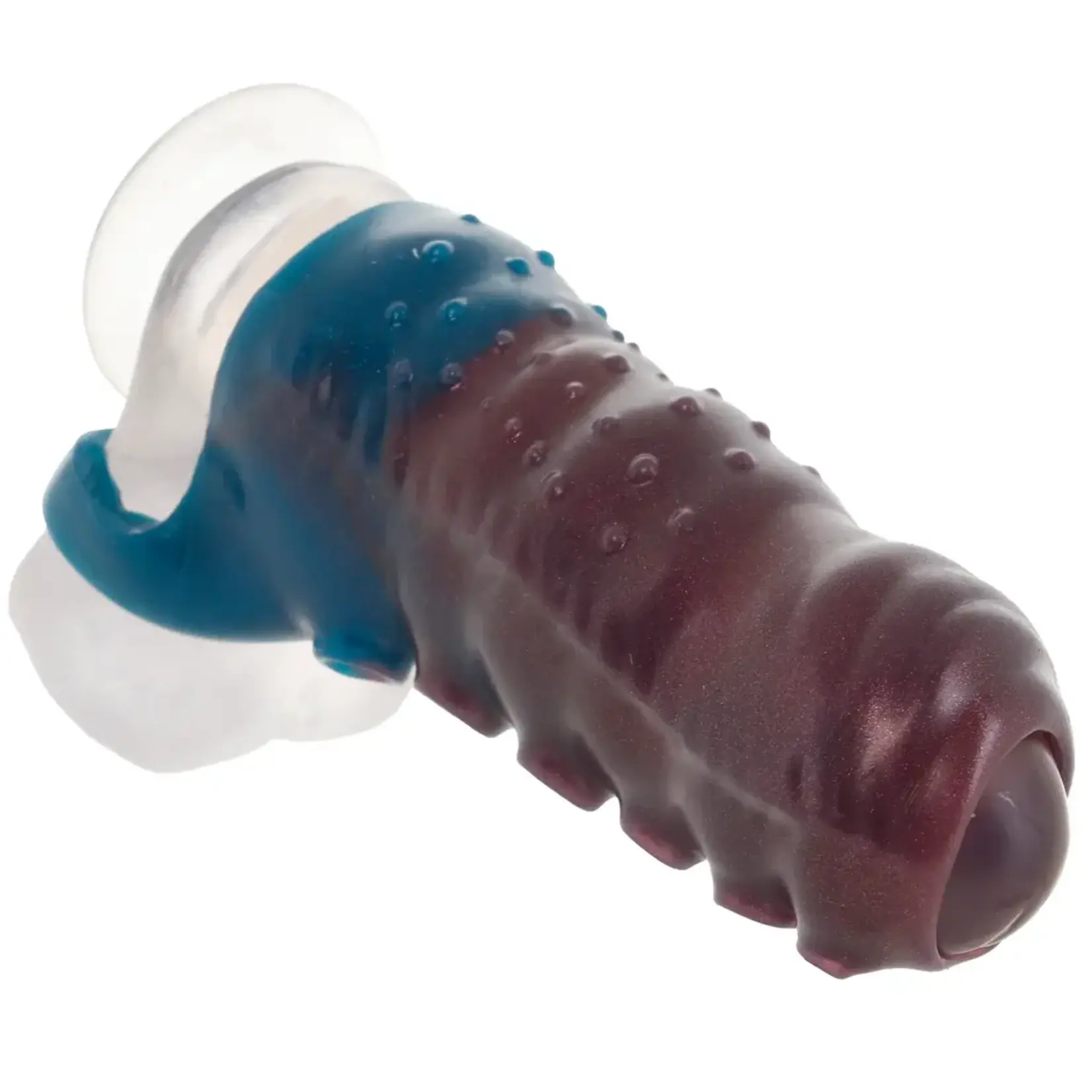 XR Brands Creature Cocks Creature Cock Tentagirth Tentacle Silicone Penis Enhancer - Red/Blue