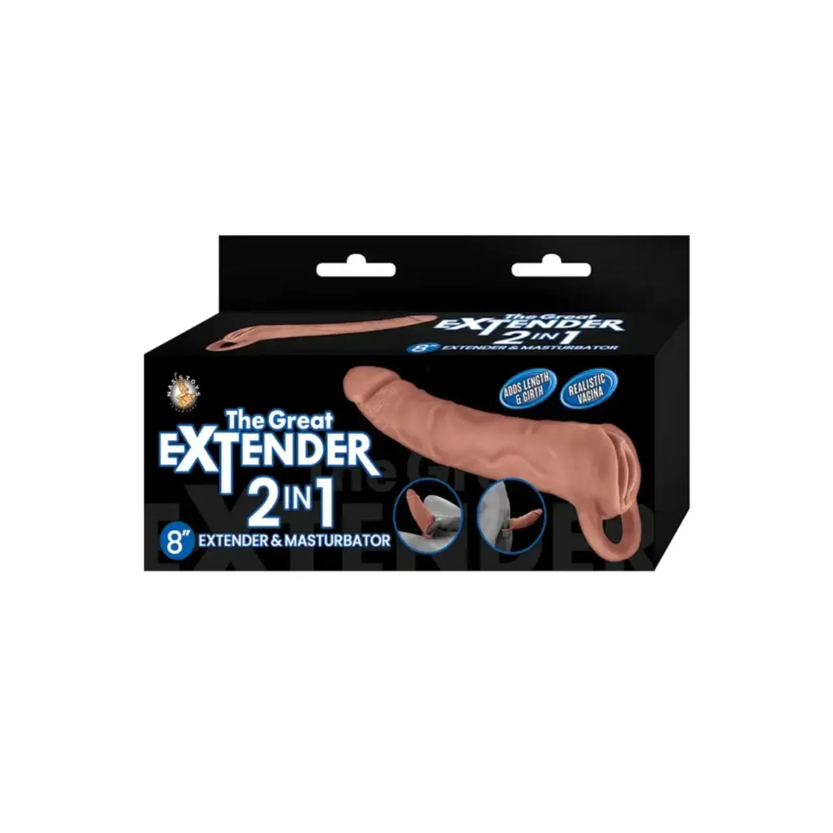 NassToys The Great Extender 2-in-1 Extender & Masturbator - Caramel