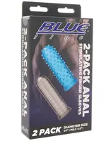 Blue Line Men 2-Pack Anal Stimulating Finger Sleeves