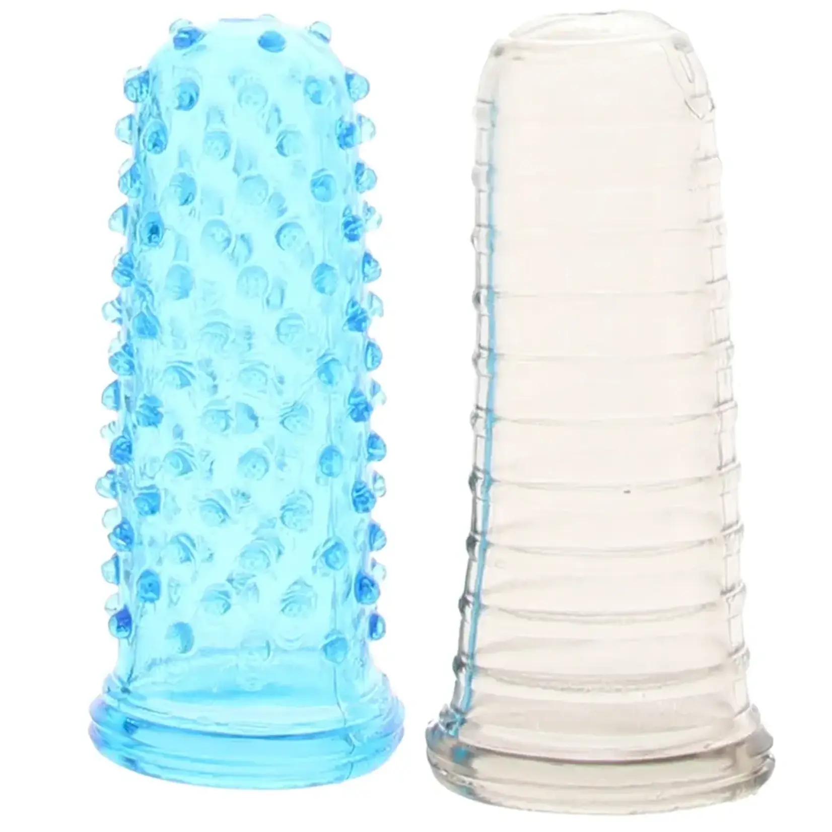 Blue Line Men 2-Pack Anal Stimulating Finger Sleeves