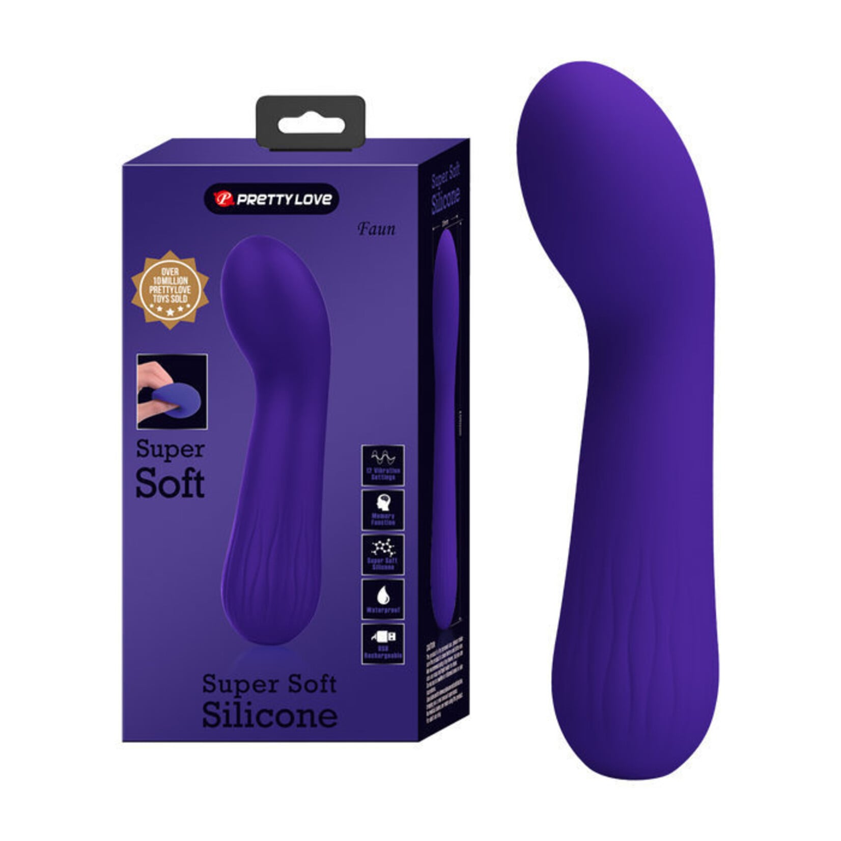 Pretty Love Faun Rechargeable Vibrator - Purple