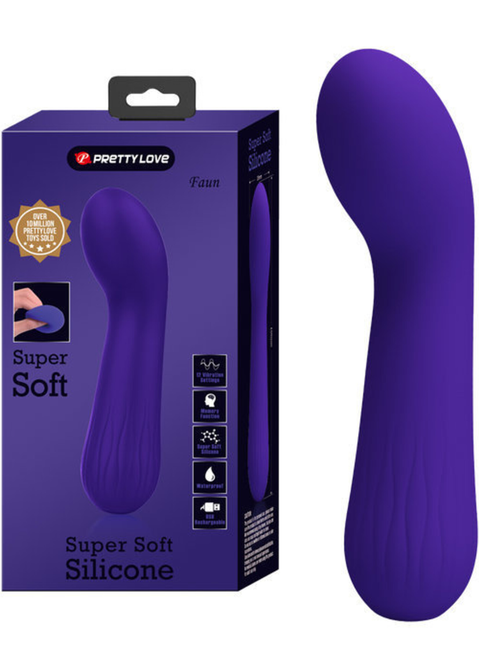 Pretty Love Faun Rechargeable Vibrator - Purple