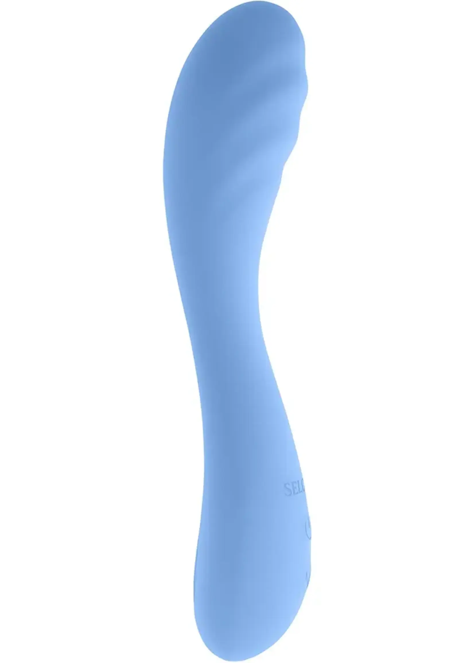 Selopa Selopa Hit The Mark Rechargeable Silicone Curved Vibrator - Blue