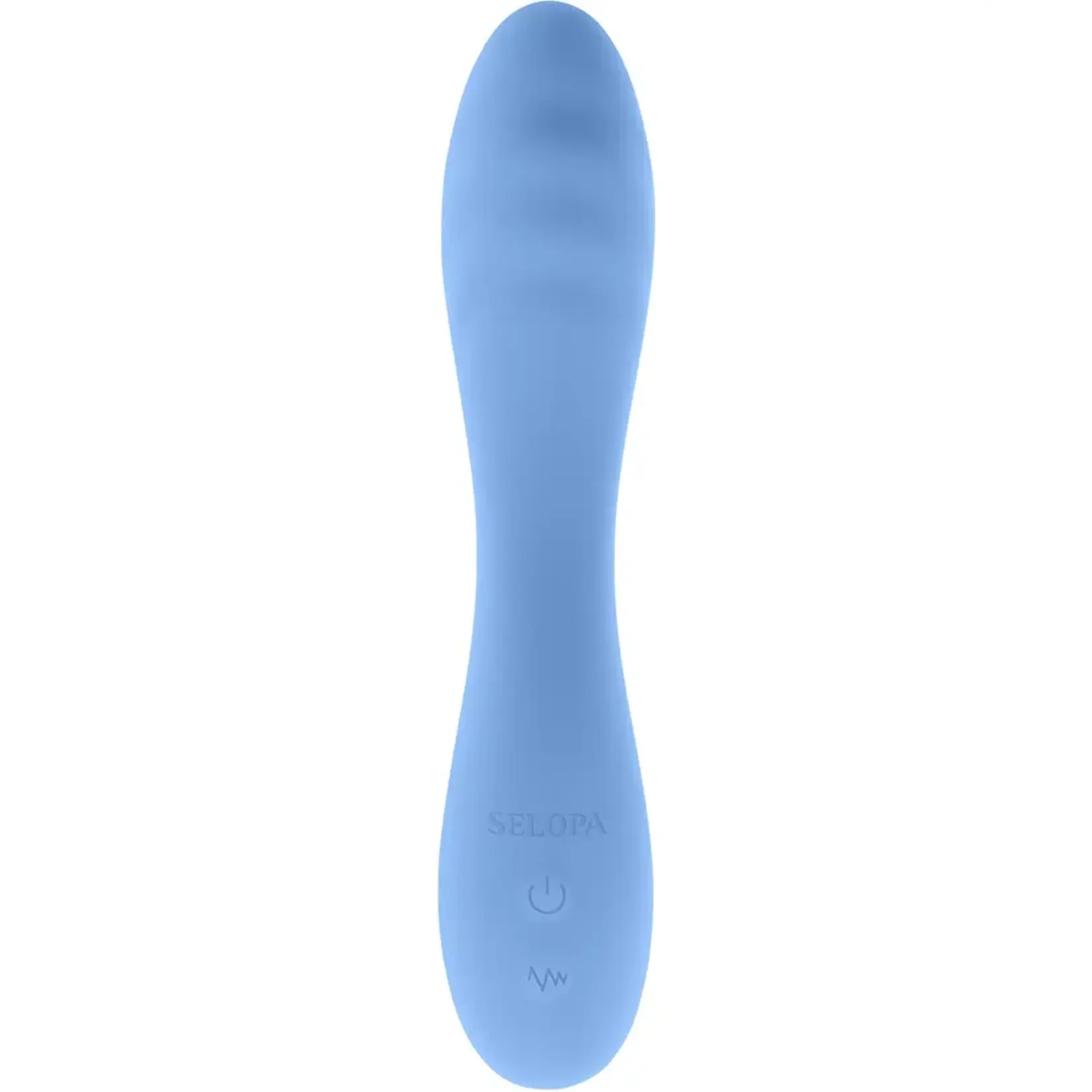 Selopa Selopa Hit The Mark Rechargeable Silicone Curved Vibrator - Blue