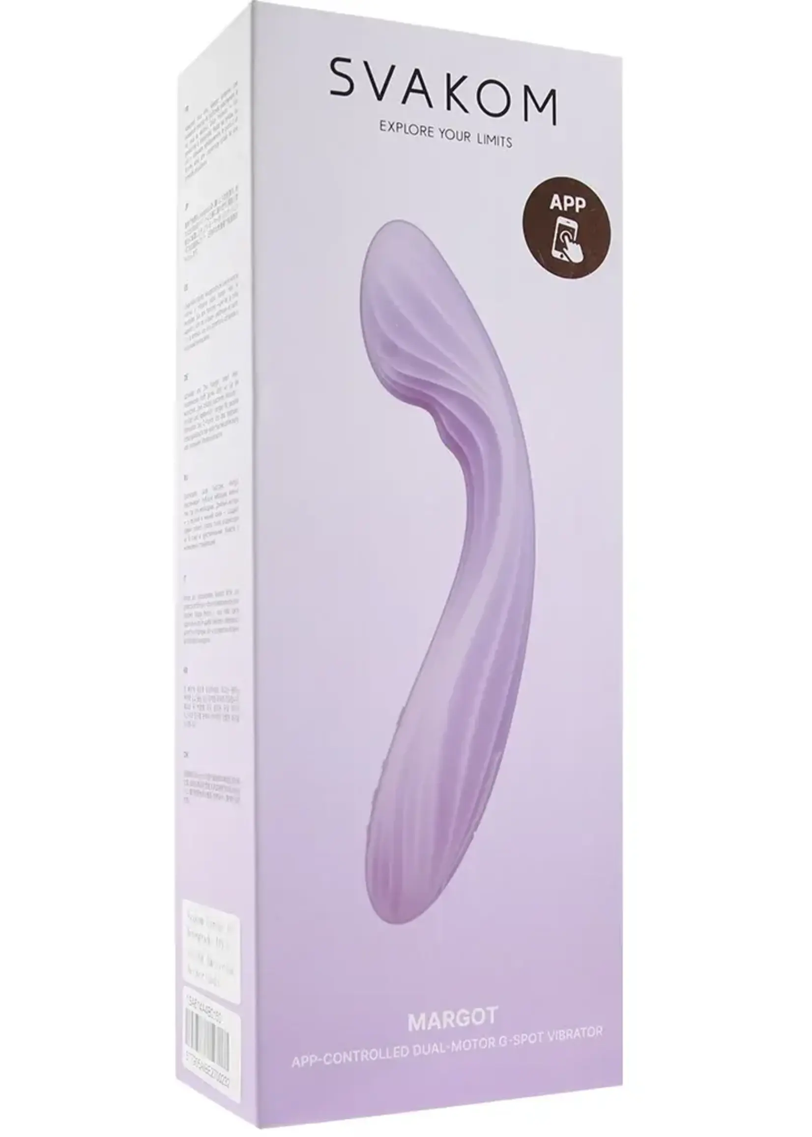 Svakom Svakom Margot Warming Rechargeable Silicone Dual Motor G-Spot Vibrator - Lavender