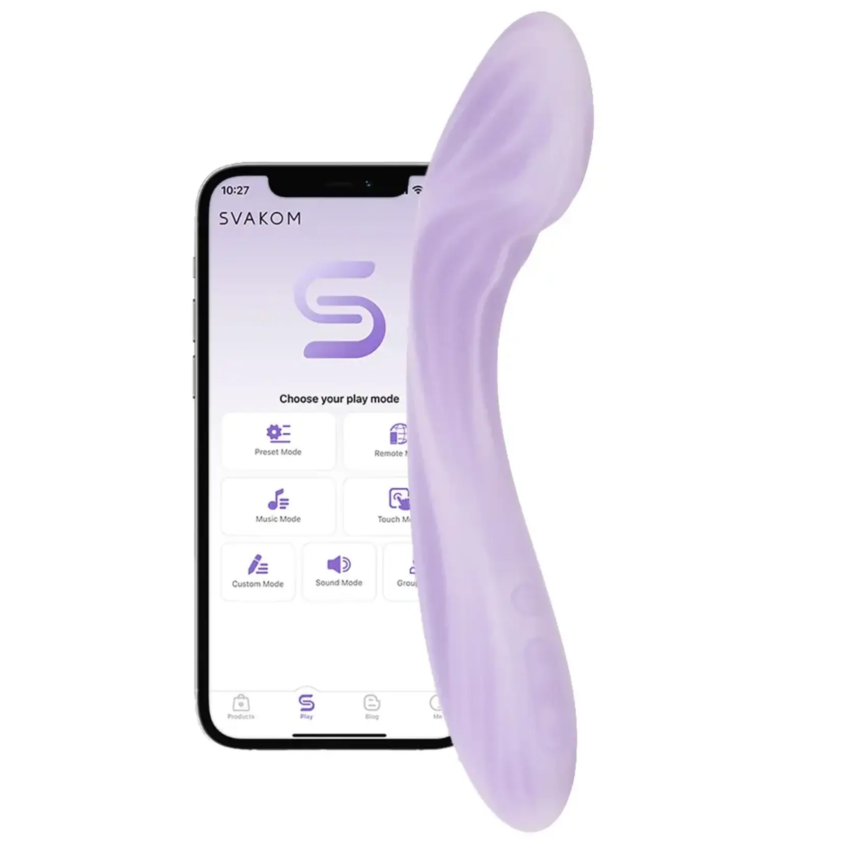 Svakom Svakom Margot Warming Rechargeable Silicone Dual Motor G-Spot Vibrator - Lavender