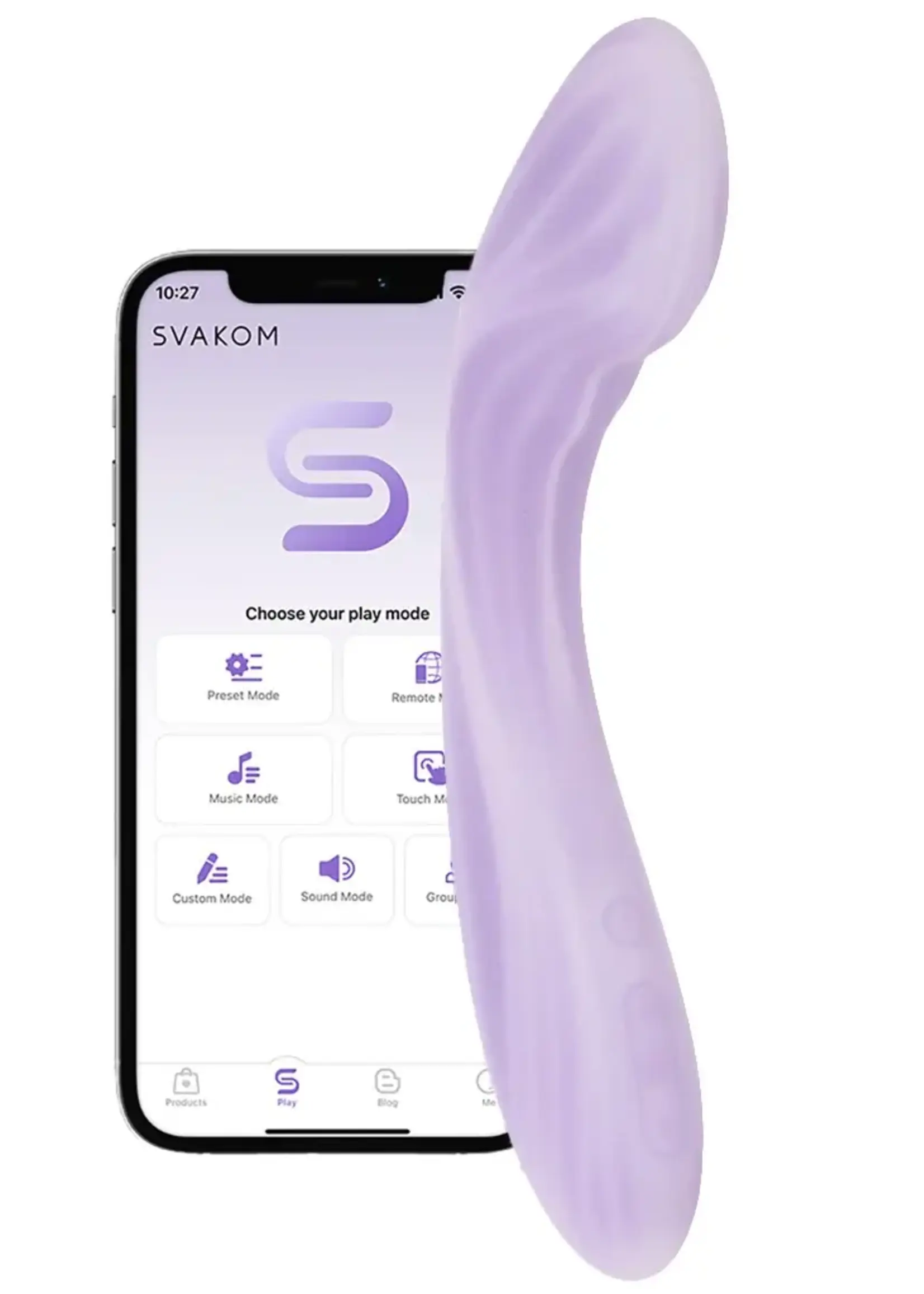 Svakom Svakom Margot Warming Rechargeable Silicone Dual Motor G-Spot Vibrator - Lavender