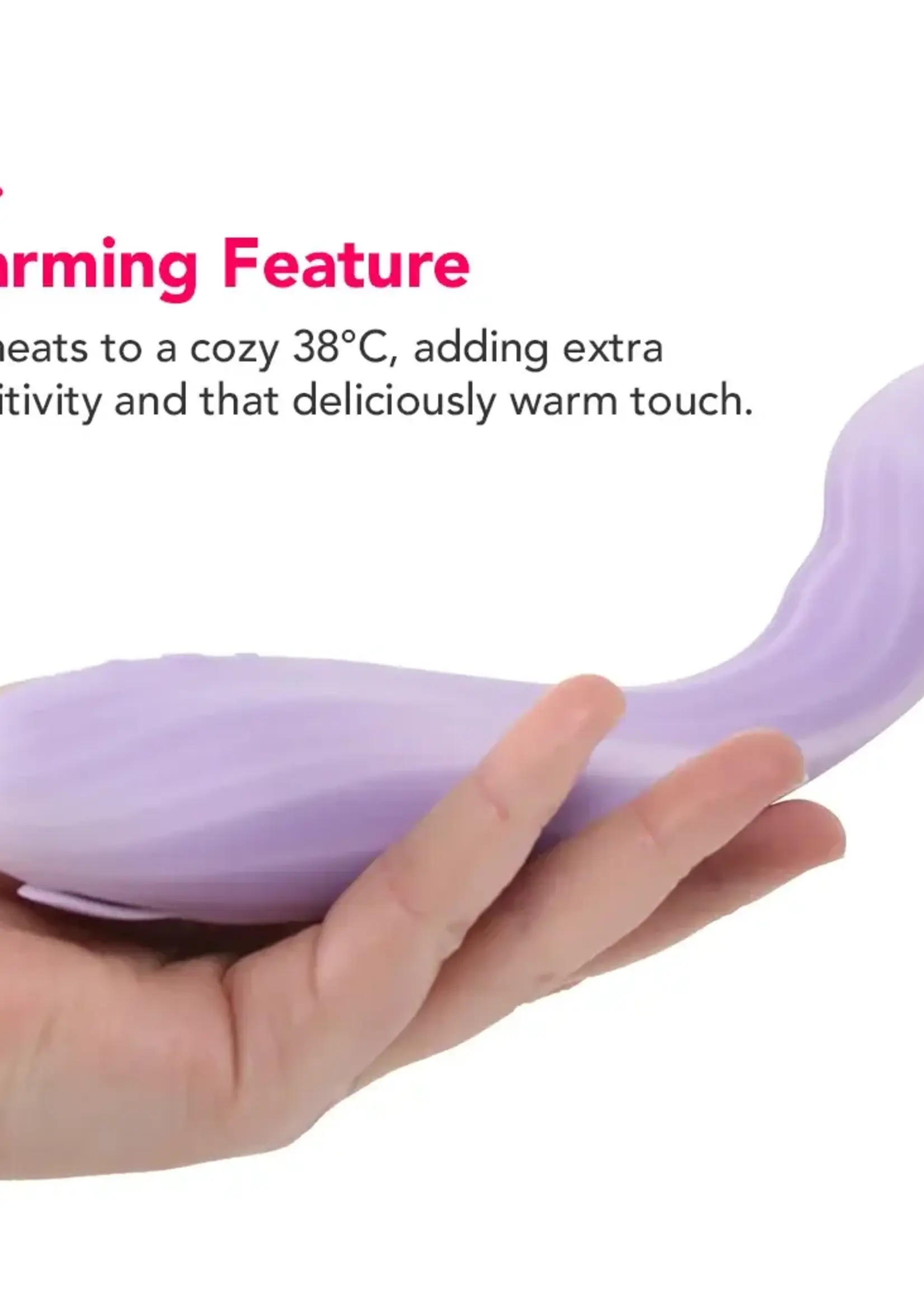 Svakom Svakom Margot Warming Rechargeable Silicone Dual Motor G-Spot Vibrator - Lavender