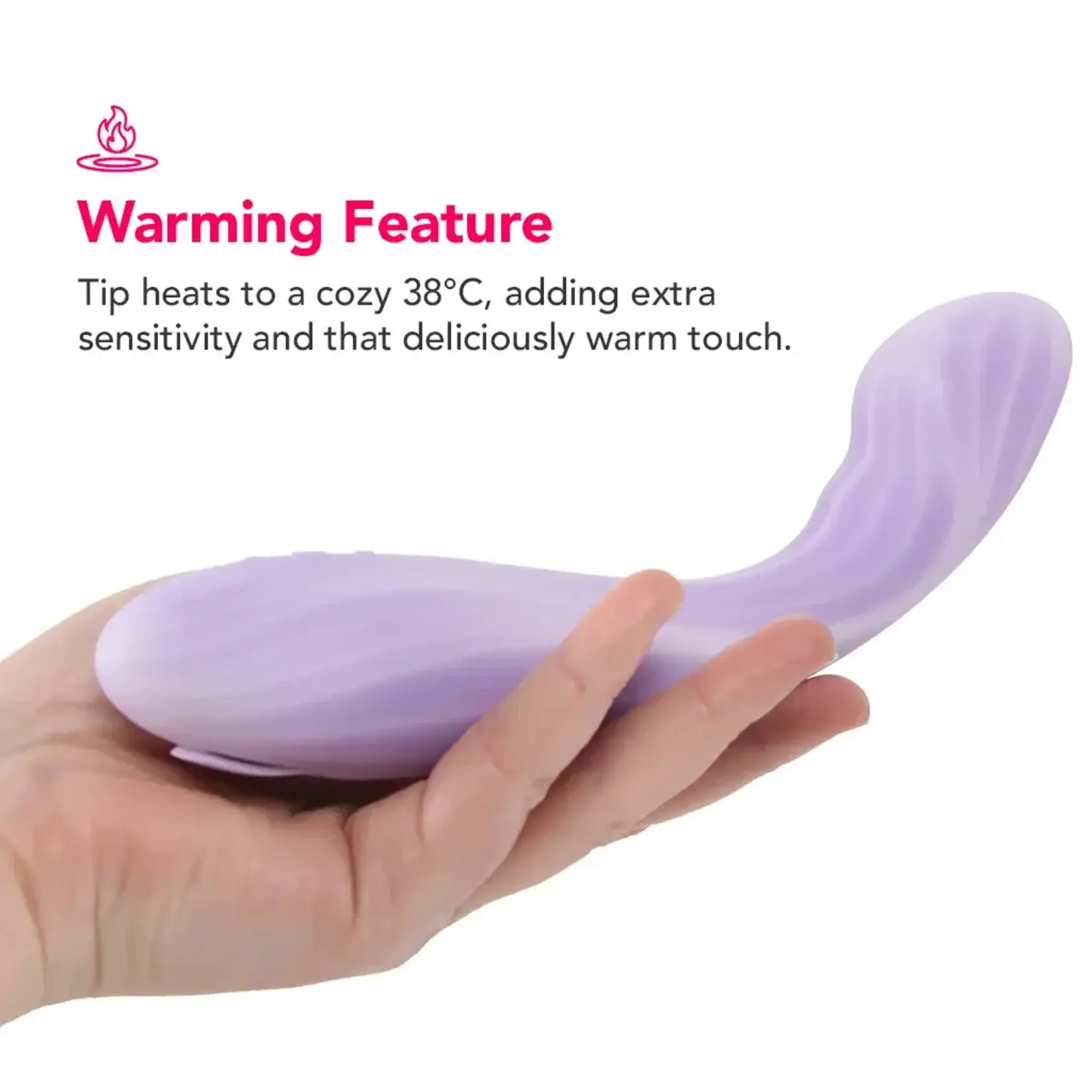 Svakom Svakom Margot Warming Rechargeable Silicone Dual Motor G-Spot Vibrator - Lavender