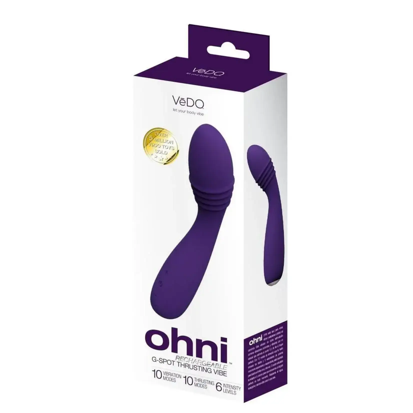 VeDO VeDo OHNI Rechargeable Silicone G-Spot Thrusting Vibrator