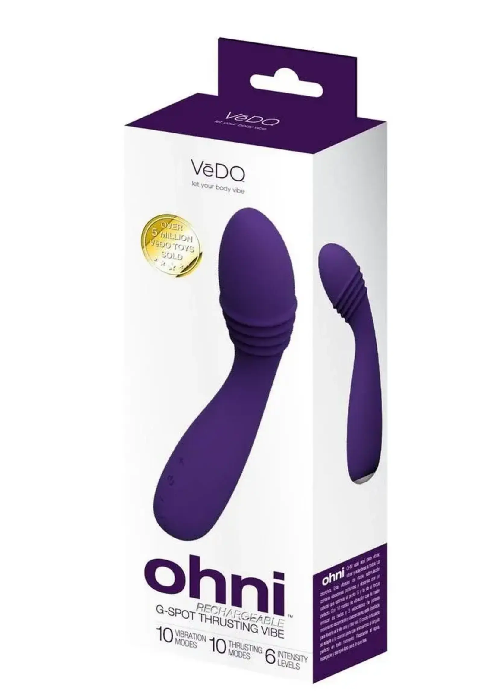 VeDO VeDo OHNI Rechargeable Silicone G-Spot Thrusting Vibrator