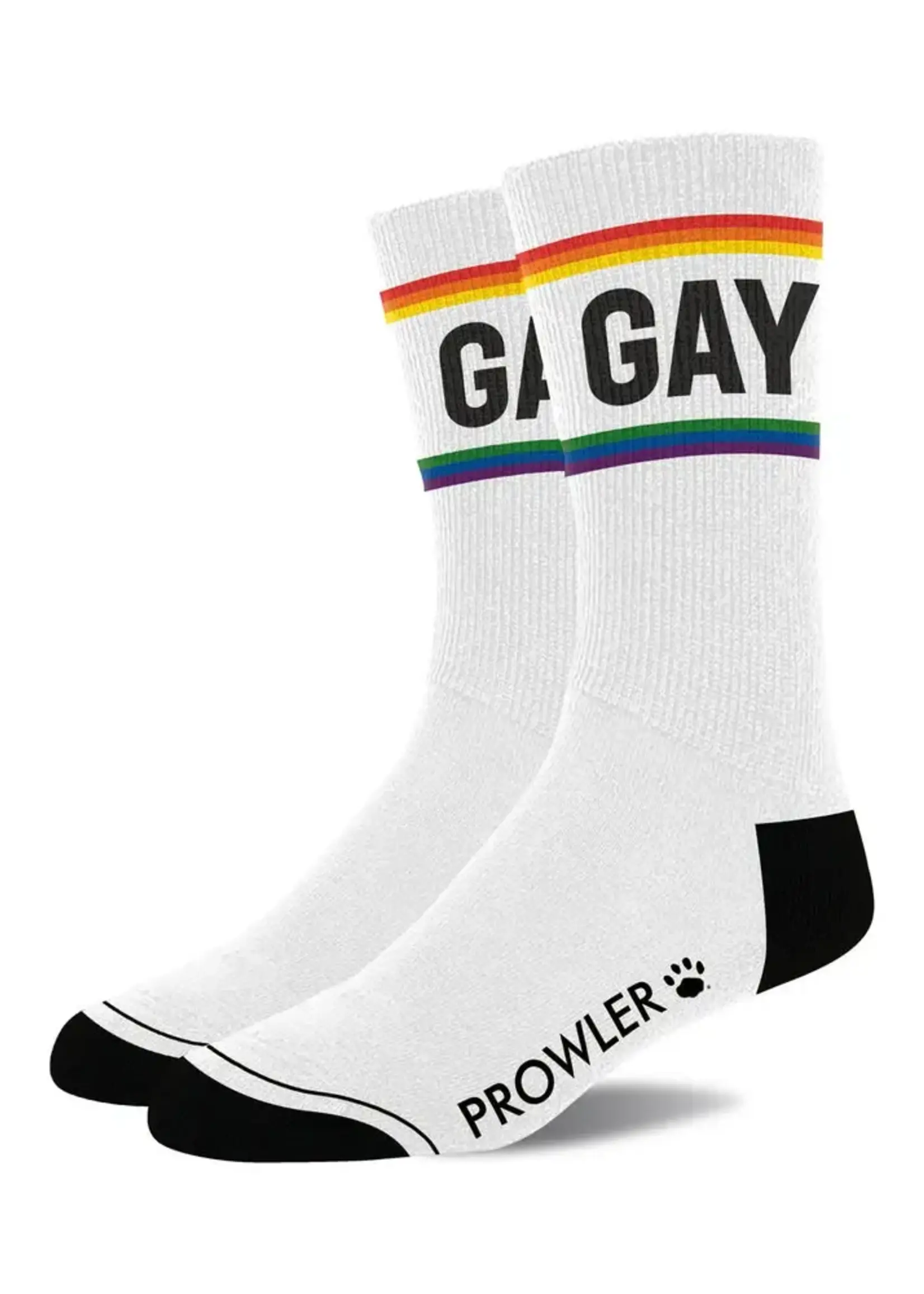 Prowler Prowler GAY Socks - White/Rainbow