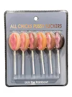 Kheper Games All Chicks Pussy Suckers (6 Pack) - Assorted Flavors