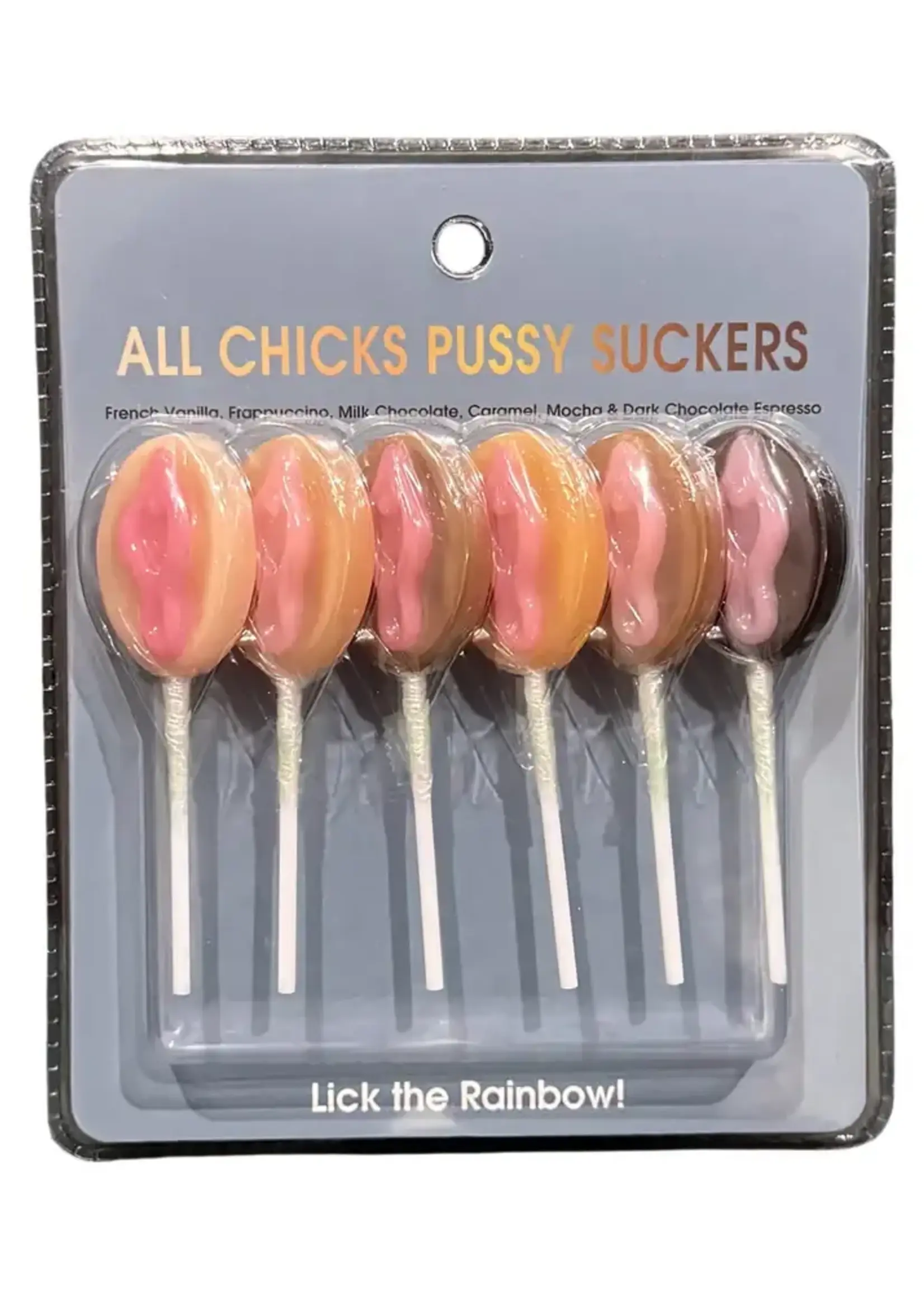 Kheper Games All Chicks Pussy Suckers (6 Pack) - Assorted Flavors