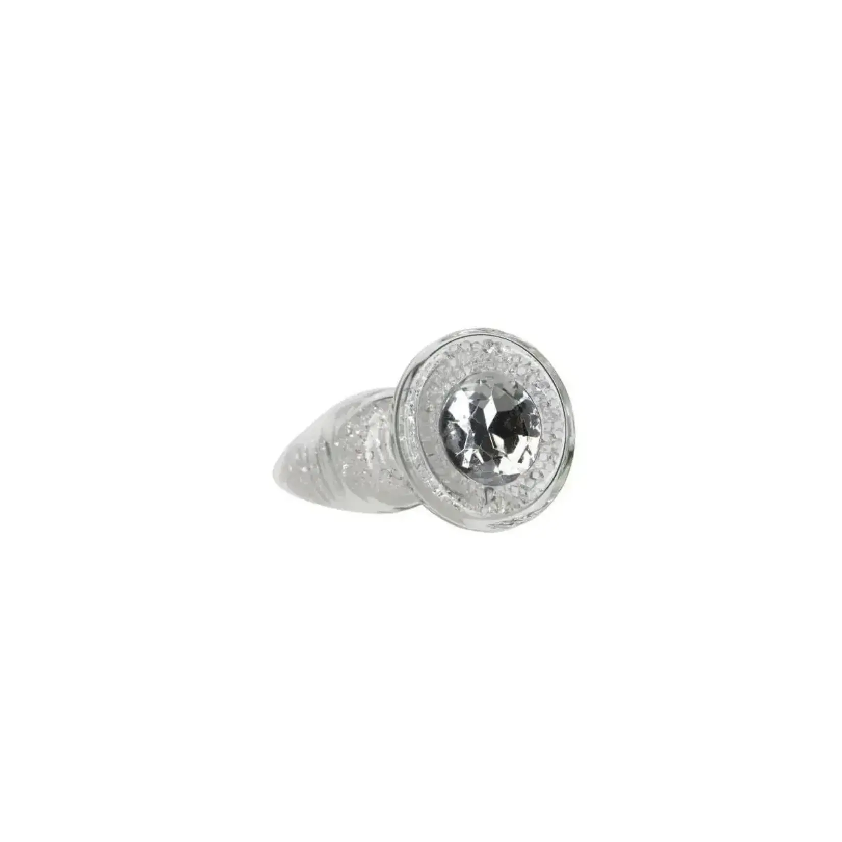 BMS Factory Pillow Talk Fancy Glass Anal Plug - Clear