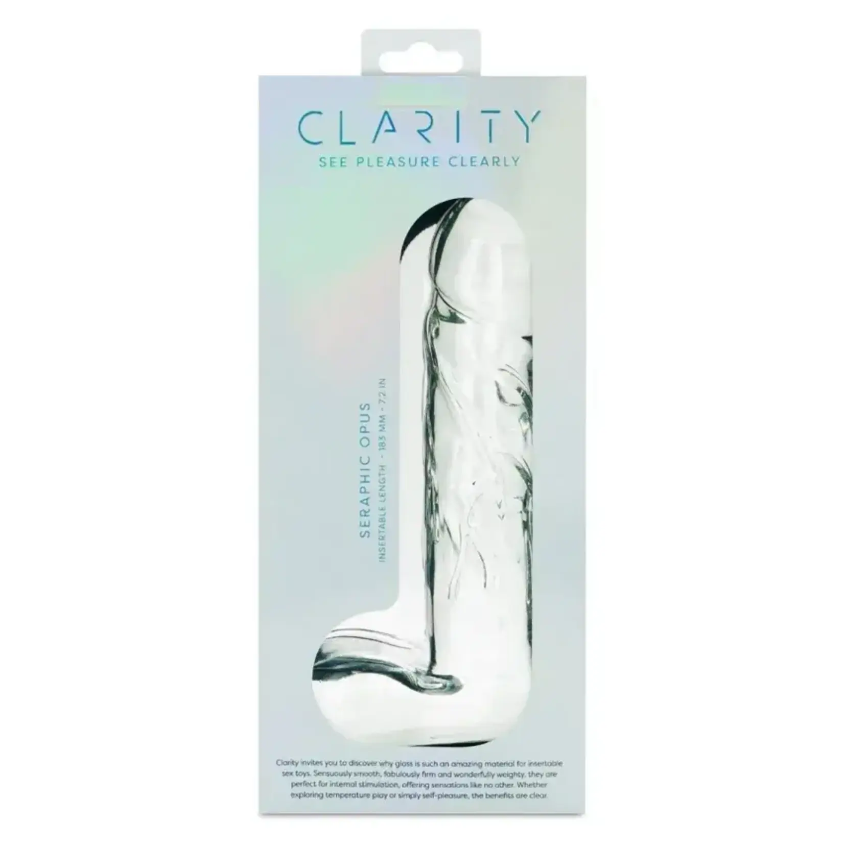 Creative Conceptions Clarity Glass Dildo Seraphic Opus