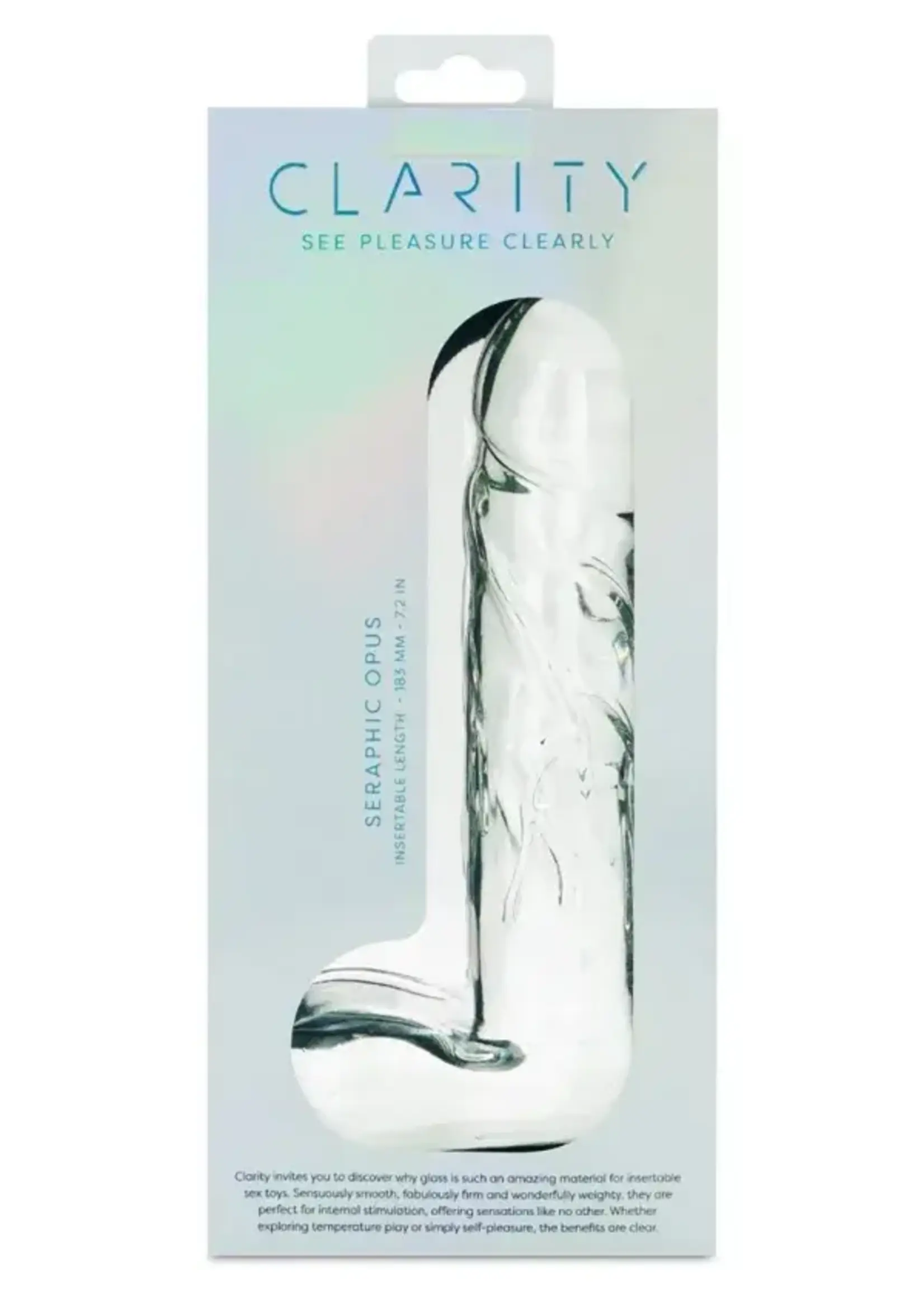 Creative Conceptions Clarity Glass Dildo Seraphic Opus