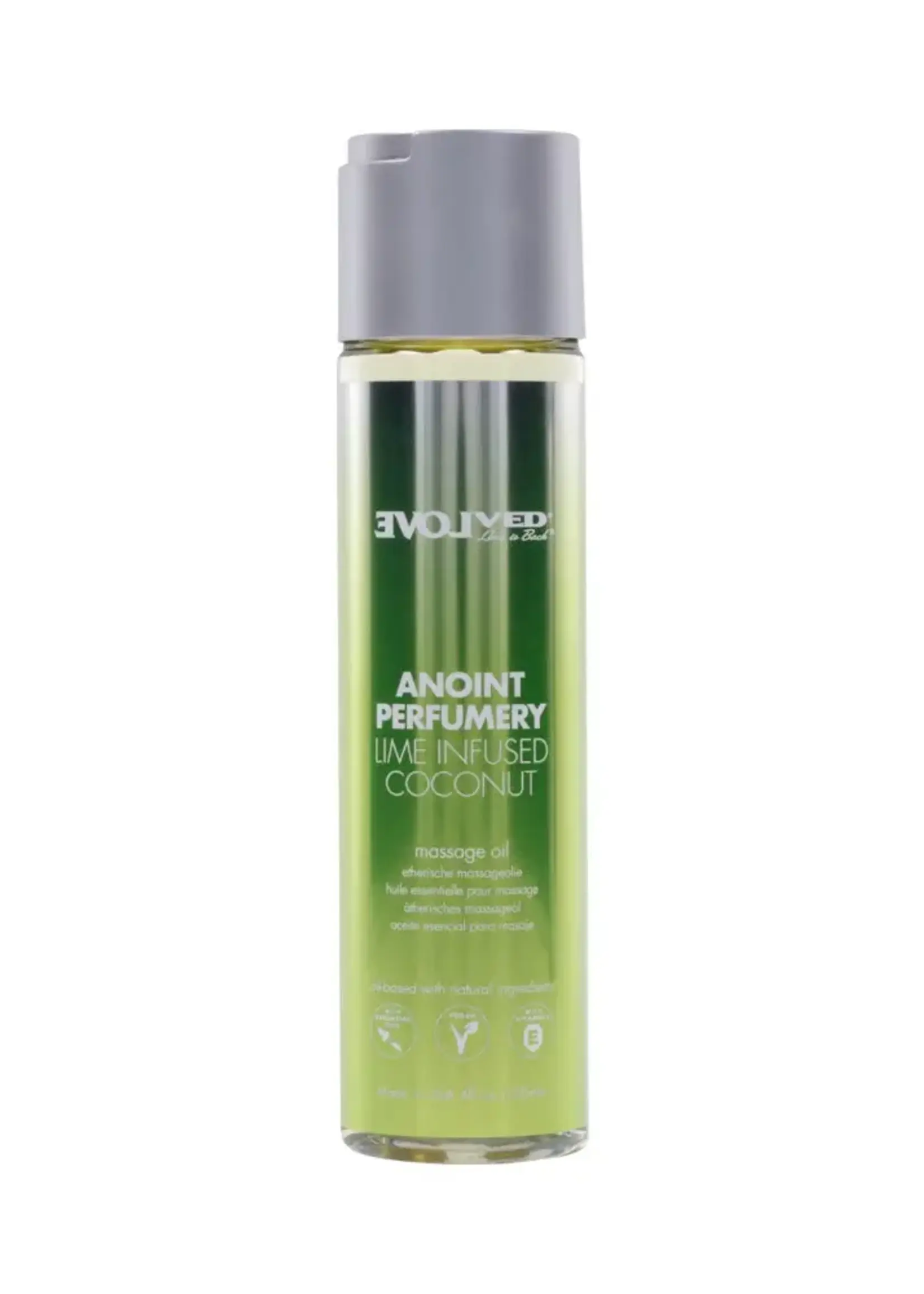 Evolved Novelties Evolved Lime Infused Coconut Scented Massage Oil