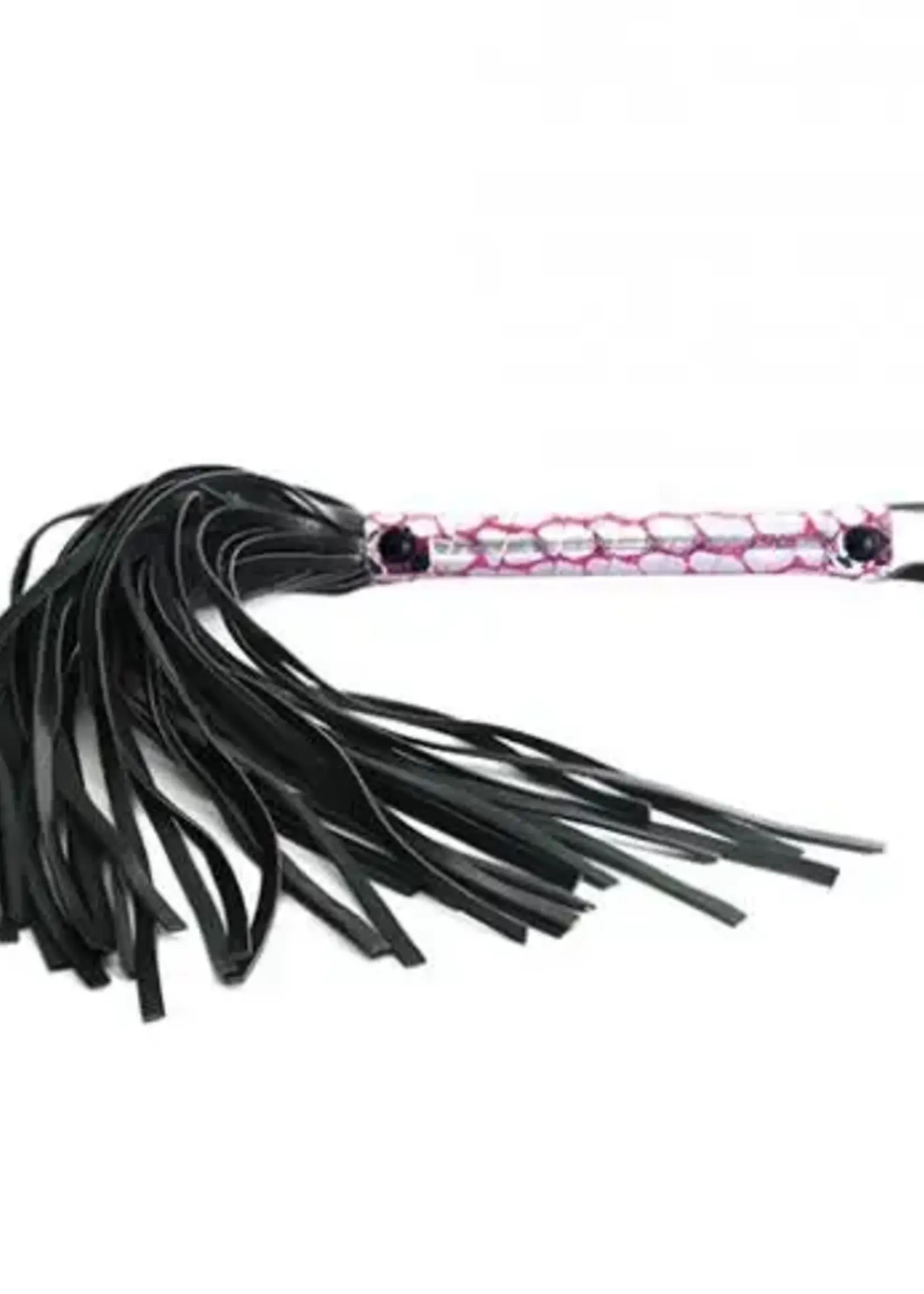 Spartacus Spartacus Pink Crackle Handle Flogger